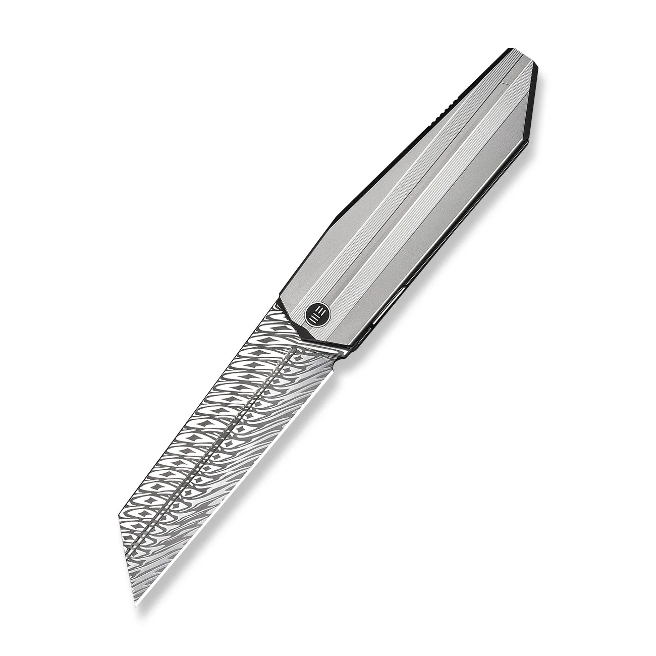 WEKNIFE Collinear Flipper Knife Titanium Handle (3.67" Damasteel Blade) WE22034D-DS1 - Image 3