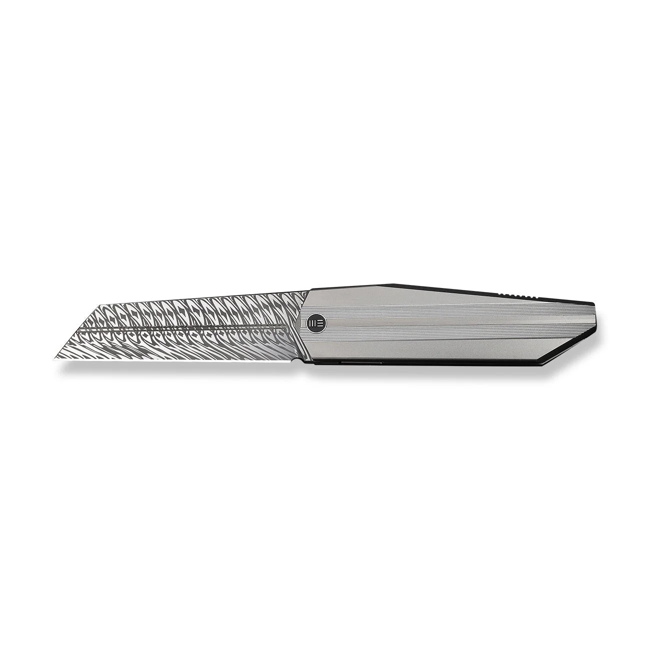 WEKNIFE Collinear Flipper Knife Titanium Handle (3.67" Damasteel Blade) WE22034D-DS1 - Image 4
