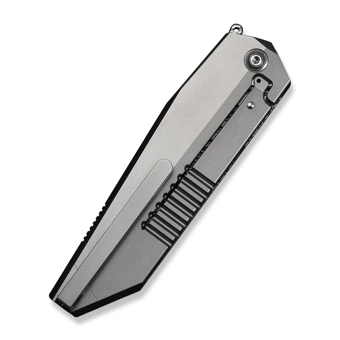 WEKNIFE Collinear Flipper Knife Titanium Handle (3.67" Damasteel Blade) WE22034D-DS1 - Image 7