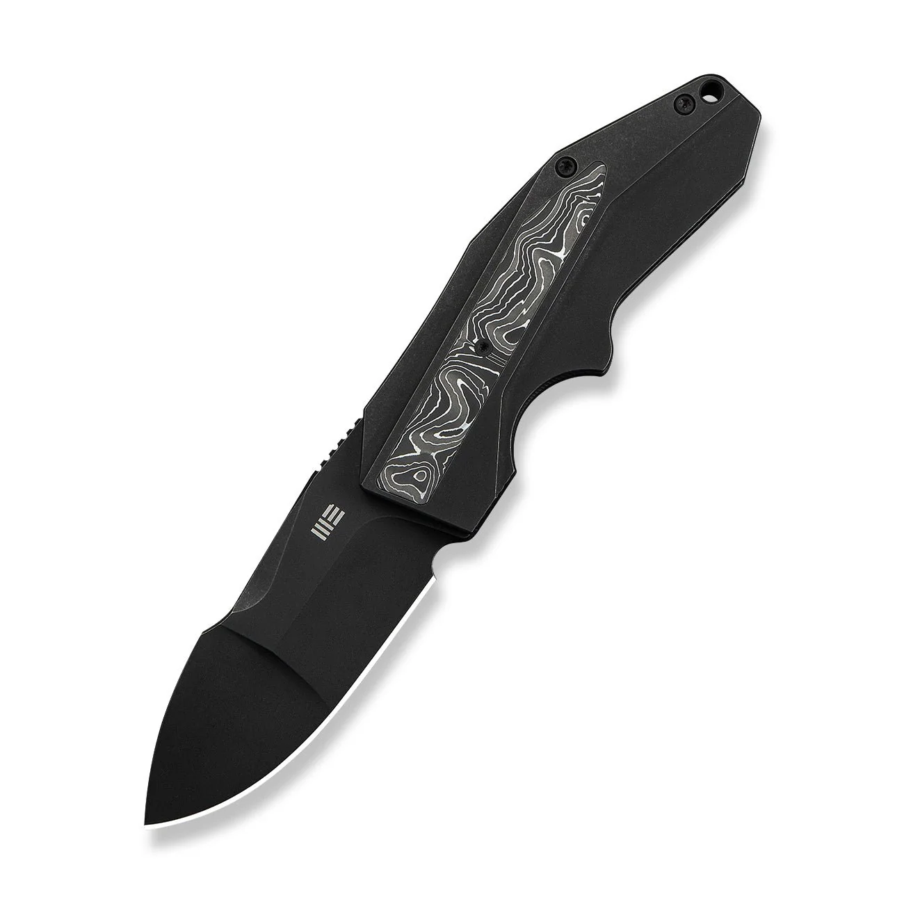 WEKNIFE Coral SLT Flipper Knife Titanium & Carbon Fiber Handle (2.95" CPM 20CV Blade) WE24044-1 - Image 3