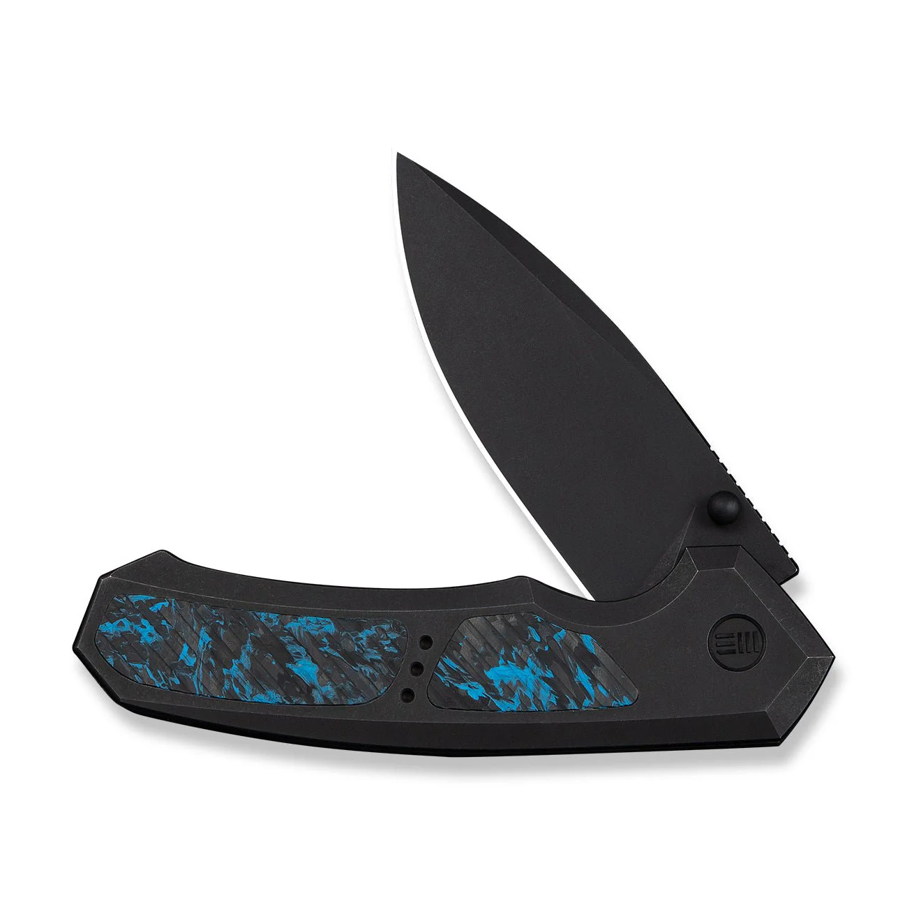 WEKNIFE Corwyn Flipper & Thumb Stud Knife Black Titanium & Carbon Fiber Handle (3.7" M390 Blade) WE24088-1 - Image 5