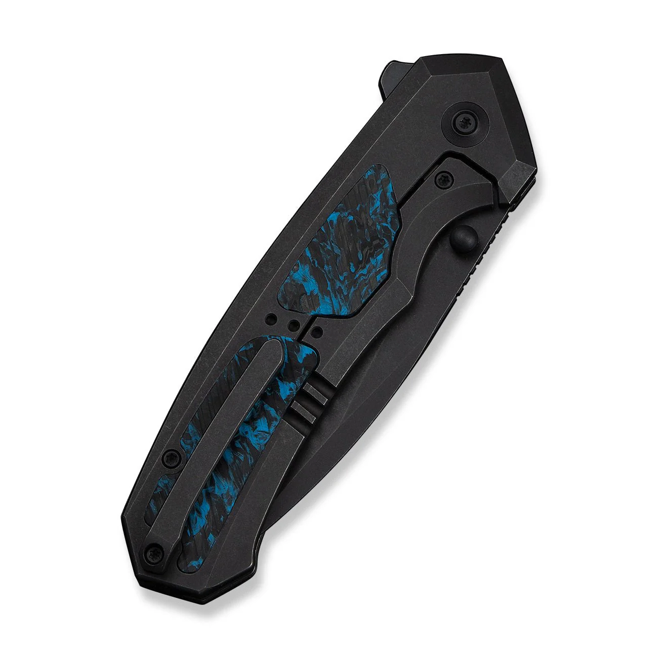 WEKNIFE Corwyn Flipper & Thumb Stud Knife Black Titanium & Carbon Fiber Handle (3.7" M390 Blade) WE24088-1 - Image 7