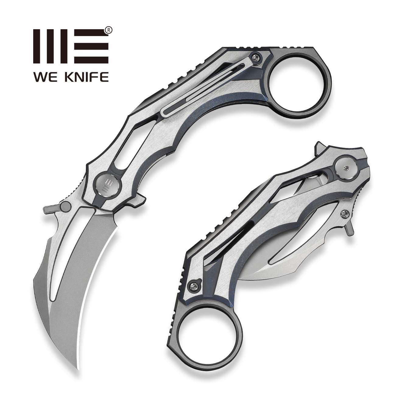 WEKNIFE Cryonix Flipper Knife Titanium Handle (2.03" M390 Blade) WE24070-4