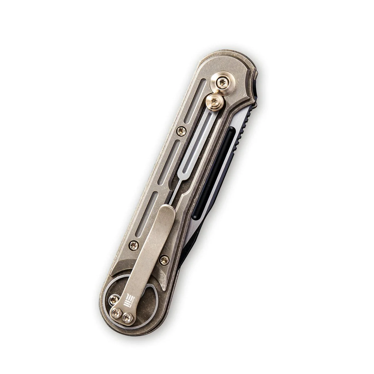 WEKNIFE Double Helix Slide Lock Knife Titanium Handle (3.3" CPM S35VN Blade) 815A - Image 3