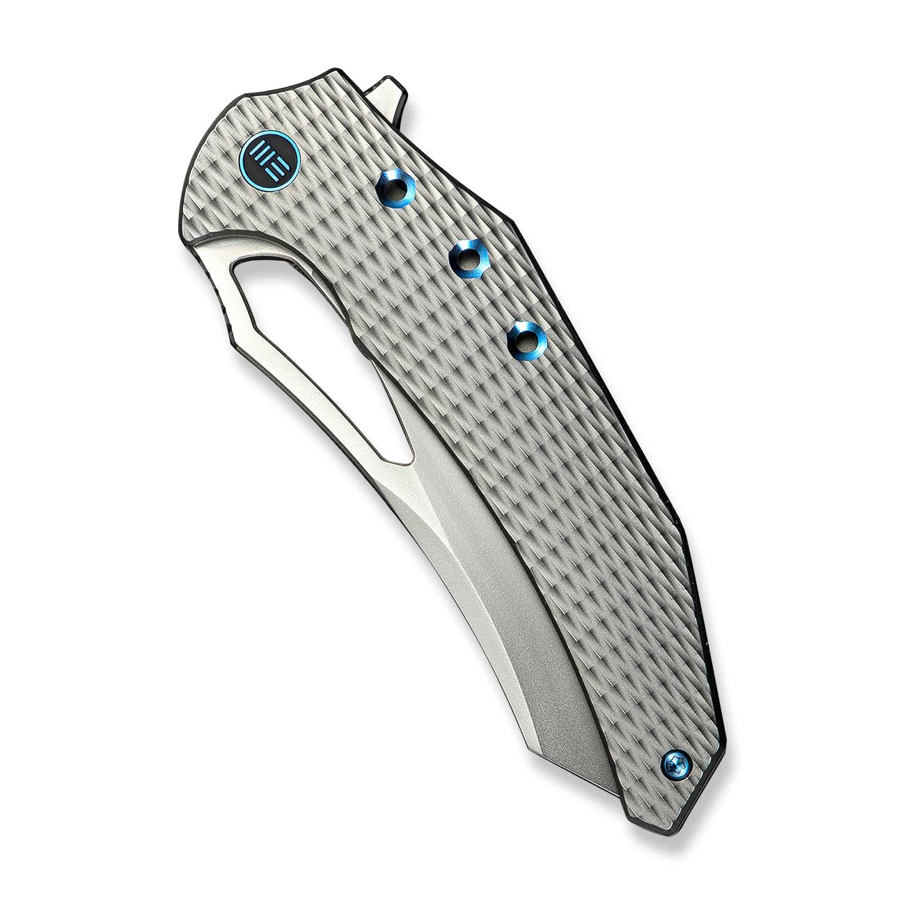WEKNIFE Epaulette Flipper & Thumb Hole Knife Titanium Handle (3.45" M390 Blade) WE24024-3 - Image 6