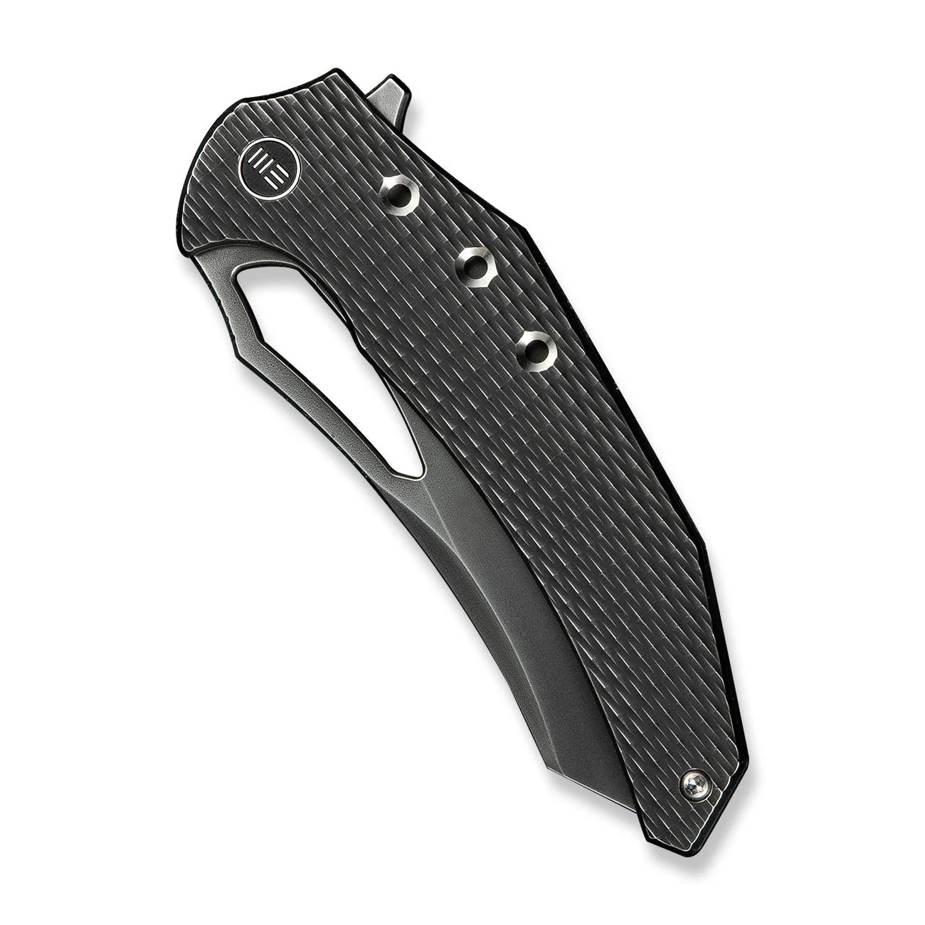 WEKNIFE Epaulette Flipper & Thumb Hole Knife Titanium Handle (3.45" M390 Blade) WE24024-4 - Image 6
