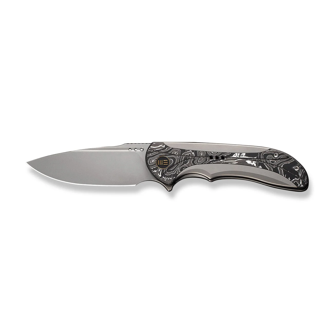 WEKNIFE Equivik Flipper Knife Titanium & Carbon Fiber Handle (3.48" CPM 20CV Blade) WE23020-1 - Image 5