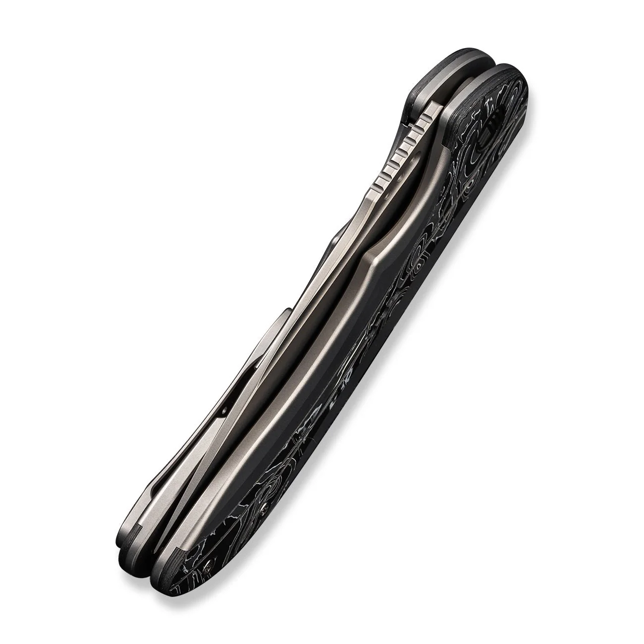 WEKNIFE Equivik Flipper Knife Titanium & Carbon Fiber Handle (3.48" CPM 20CV Blade) WE23020-1 - Image 9