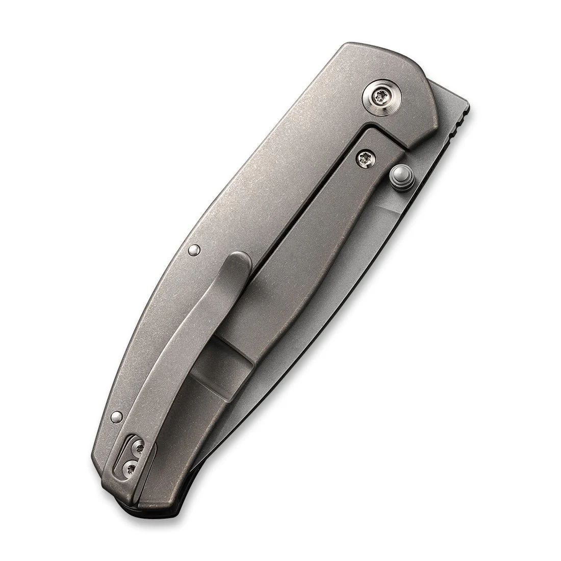 WEKNIFE Esprit Thumb Stud & Front Flipper Knife Titanium & Carbon Fiber Handle (3.25" CPM 20CV Blade) WE20025A-A - Image 6
