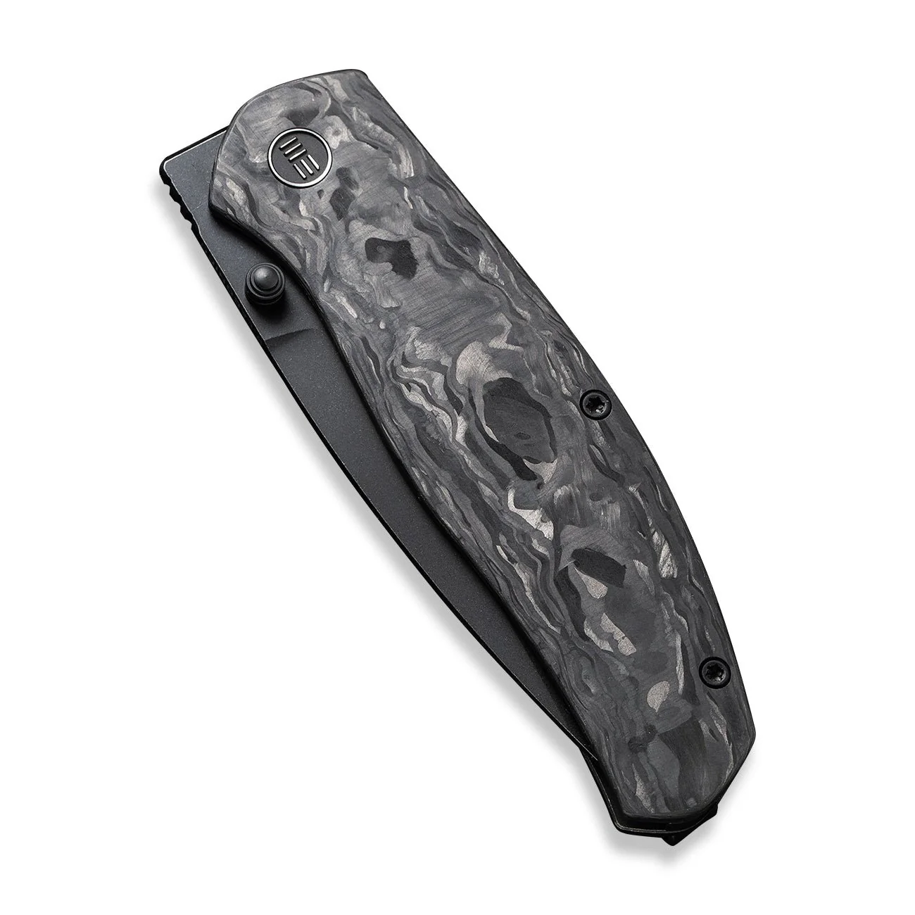 WEKNIFE Esprit Thumb Stud & Front Flipper Knife Titanium & Carbon Fiber Handle (3.25" CPM 20CV Blade) WE20025A-C - Image 5