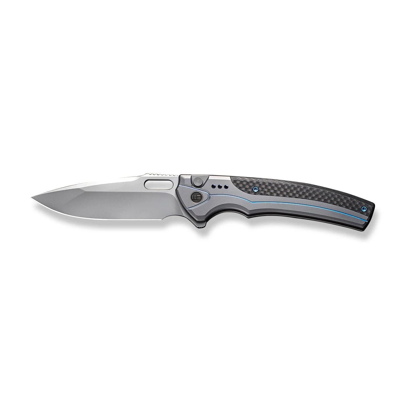 WEKNIFE Exciton Flipper & Thumb Hole & Button Lock Knife Titanium Handle (3.68" CPM 20CV Blade) WE22038A-3 - Image 4