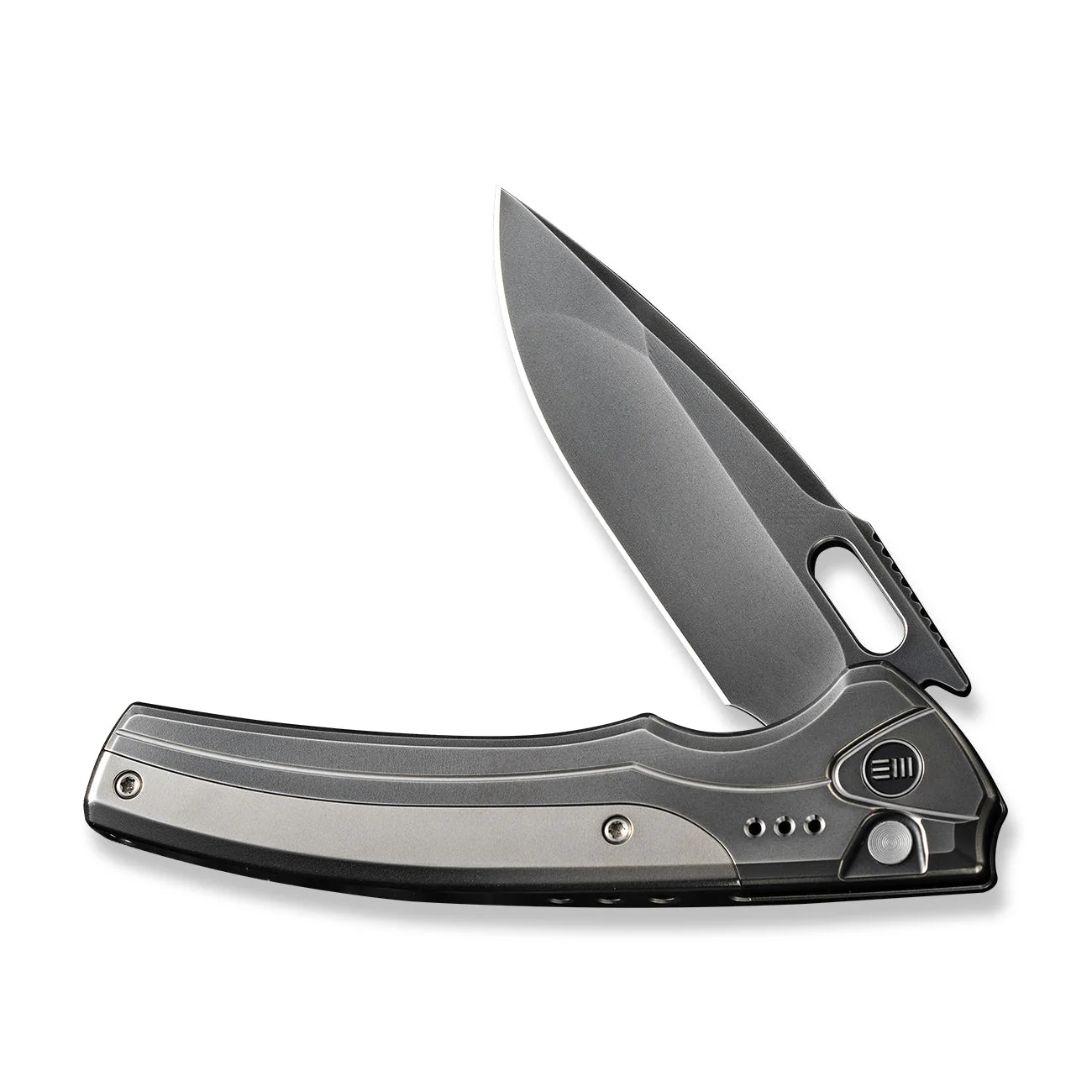 WEKNIFE Exciton Flipper & Thumb Hole & Button Lock Knife Titanium Handle (3.68" CPM 20CV Blade) WE22038A-7 - Image 5