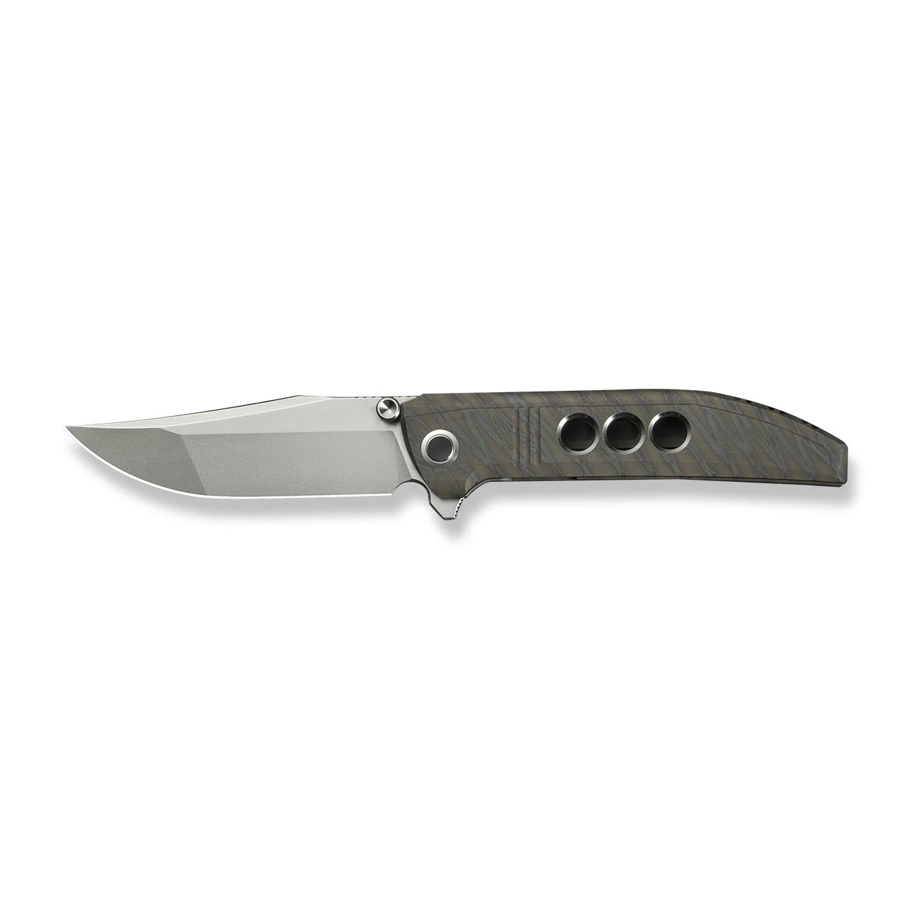 WEKNIFE Ezinta Flipper & Thumb Stud Knife Titanium Handle (3.99" M390 Blade) WE22041-4 - Image 4