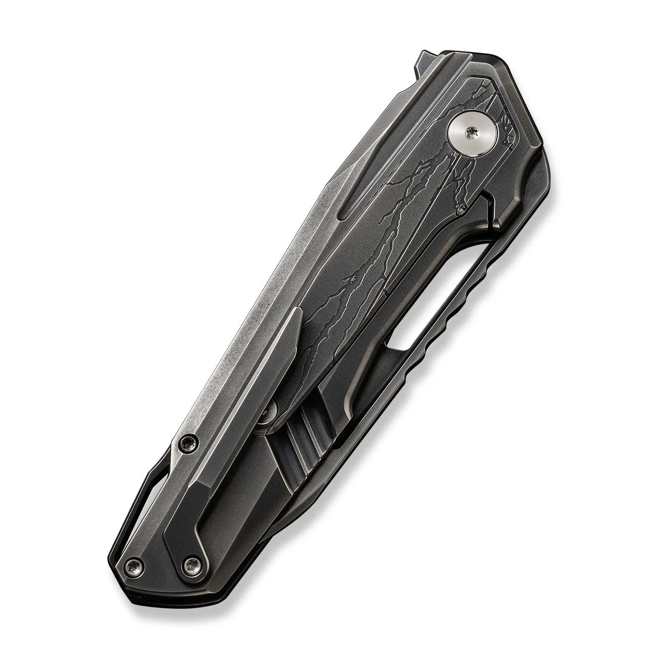 WEKNIFE Falcaria Flipper & Thumb Hole Knife Titanium Handle (3.64" CPM 20CV Blade) WE23012B-4 - Image 7