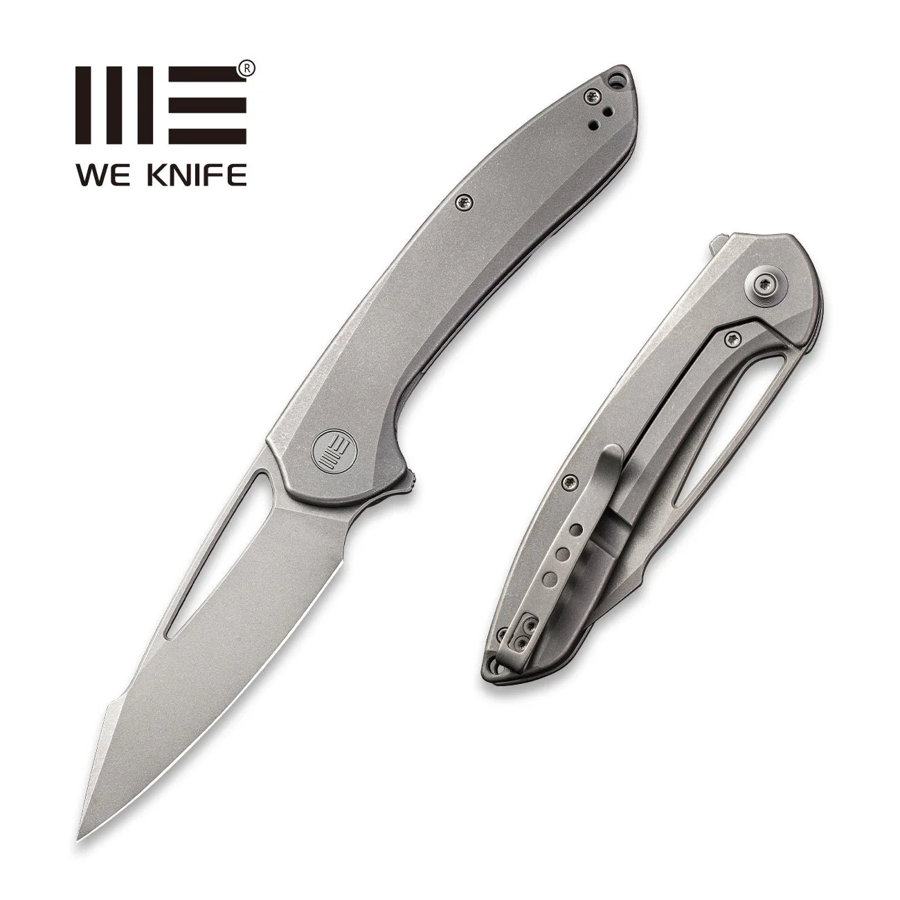 WEKNIFE Fornix Flipper & Thumb Hole Knife Titanium Handle (3.48" CPM 20CV Blade) 2016A