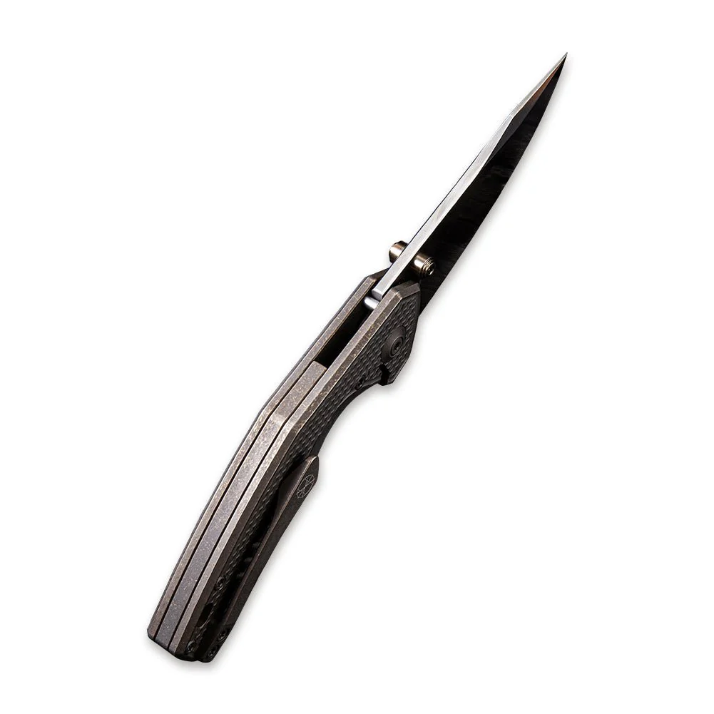 WEKNIFE Gnar Thumb Stud Knife Titanium Handle (2.78" CPM S35VN Blade) 917A - Image 8