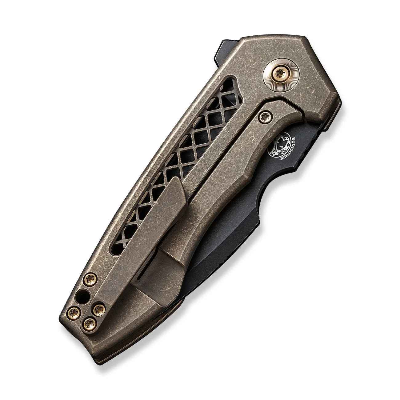 WEKNIFE Harpen Flipper Knife Titanium Handle (2.98" CPM 20CV Blade) WE23019-3 - Image 7