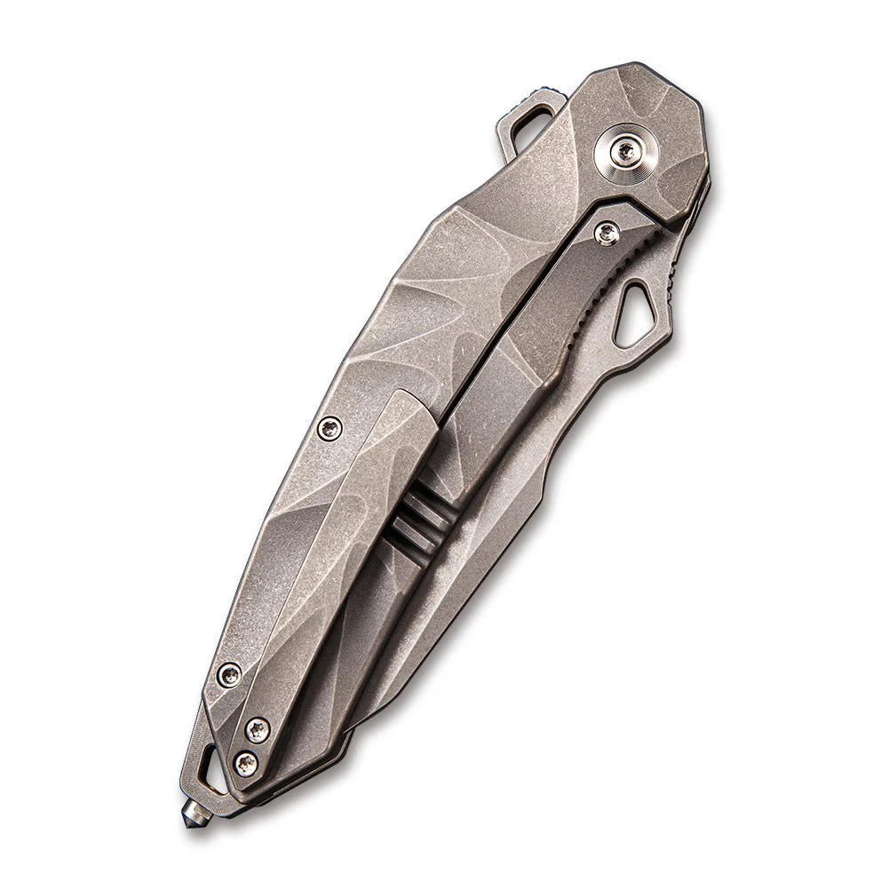 WEKNIFE Hecate Flipper & Thumb Hole Knife Titanium Handle (3.81" CPM 20CV Blade) 922A - Image 6