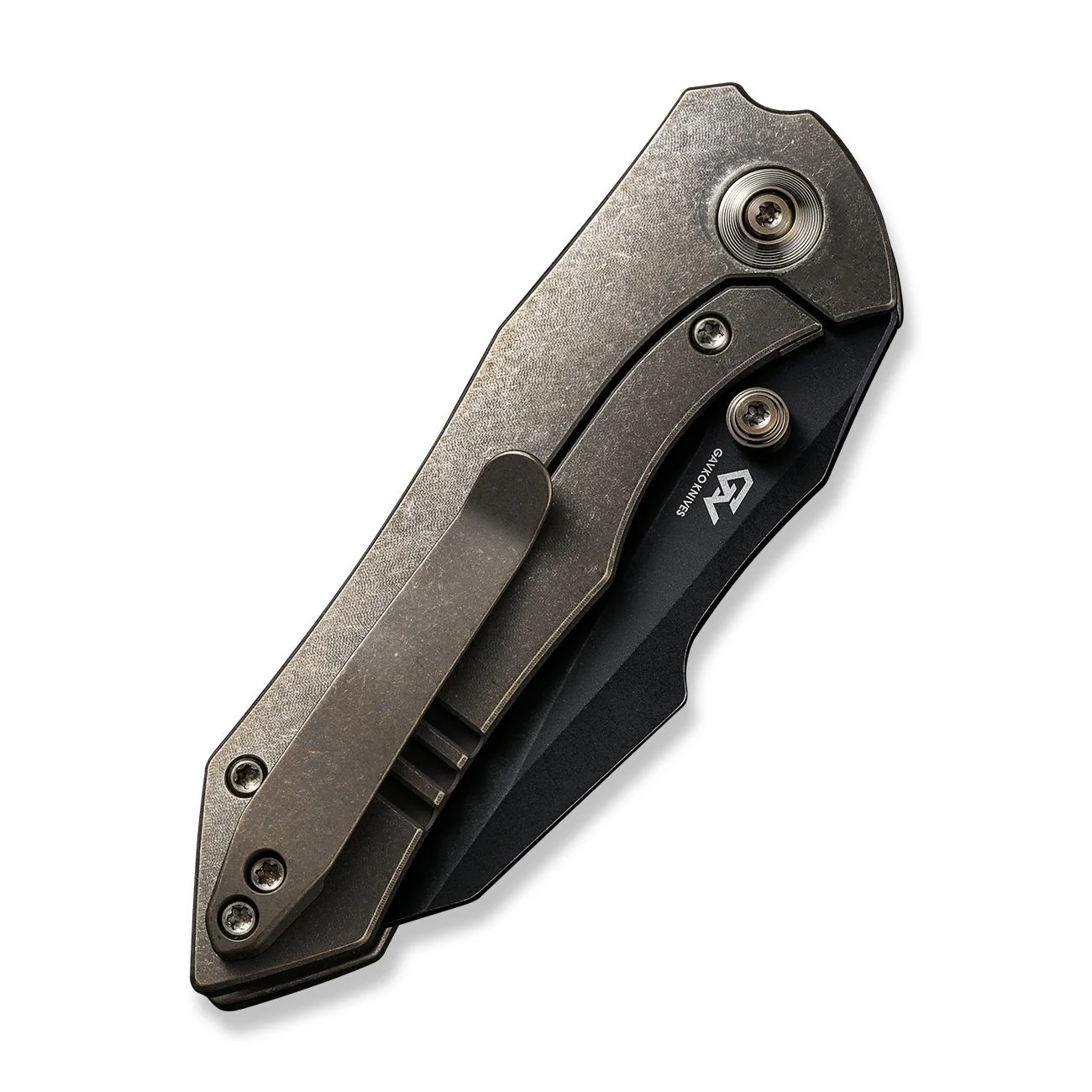 WEKNIFE High-Fin Thumb Stud Knife Titanium Handle (2.98" CPM 20CV Blade) WE22005-2 - Image 7