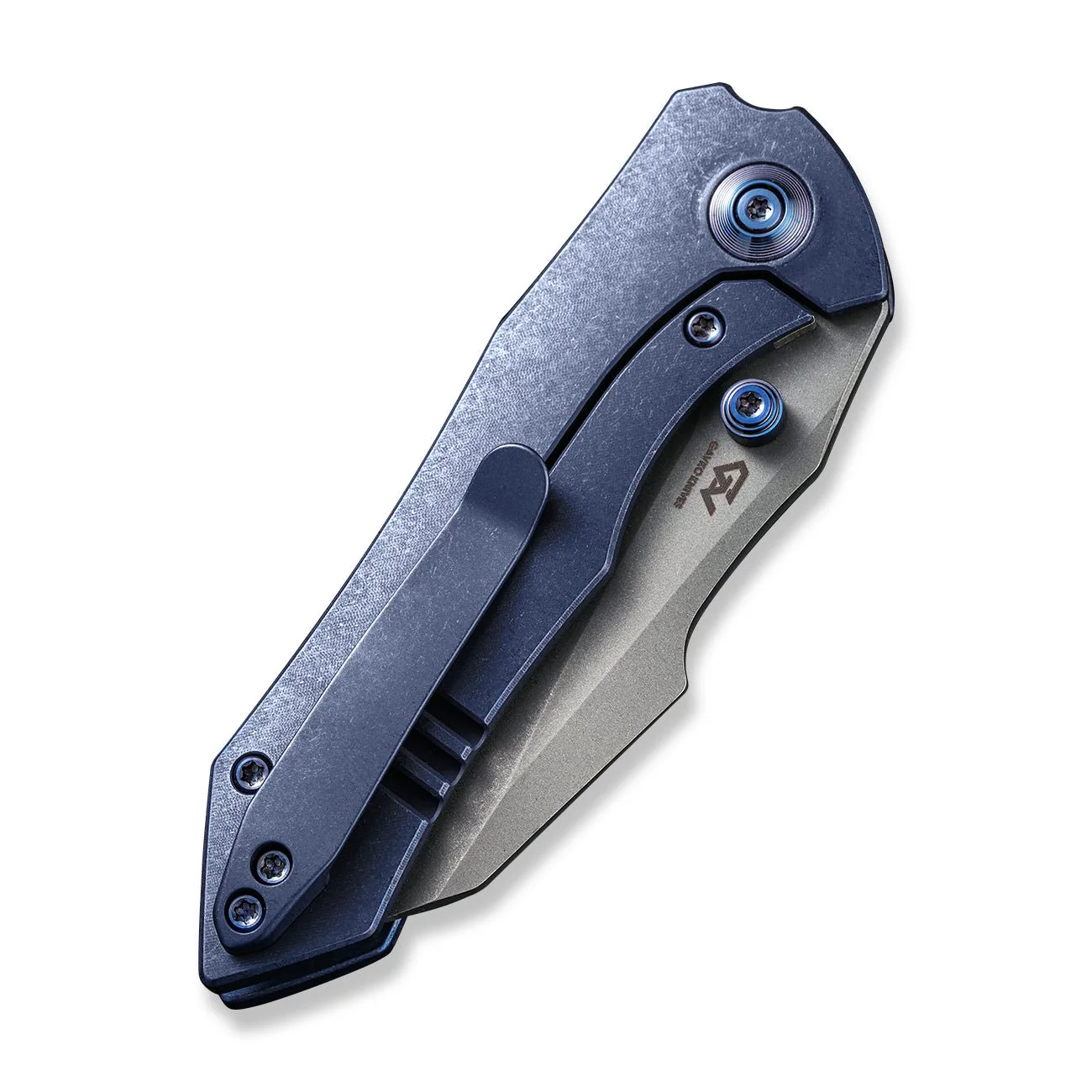 WEKNIFE High-Fin Thumb Stud Knife Titanium Handle (2.98" CPM 20CV Blade) WE22005-3 - Image 7