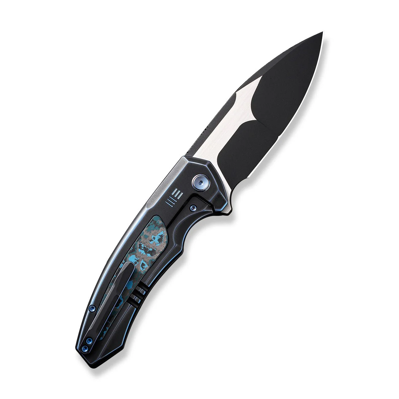 WEKNIFE Hyperactive Flipper Knife Titanium & FatCarbon Fiber Handle (3.8" Vanax Blade) WE23030-3 - Image 2
