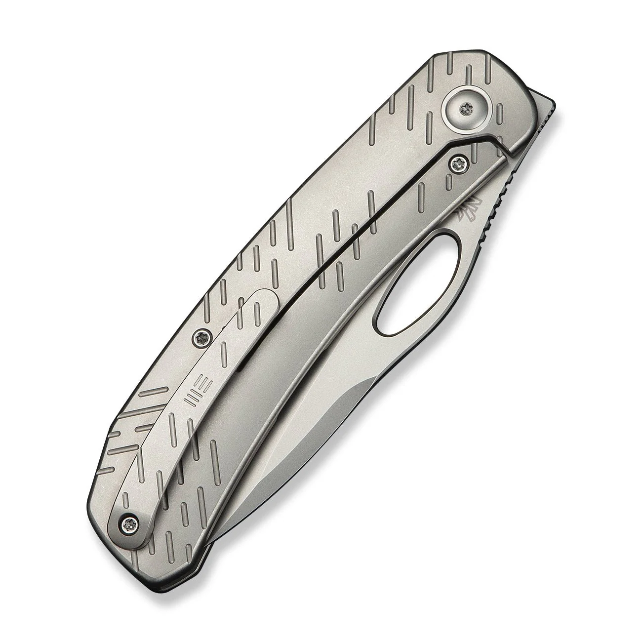 WEKNIFE Inmate Front Flipper & Thumb Hole Knife Titanium Handle (3.7" CPM 20CV Blade) WE23096B-1 - Image 7