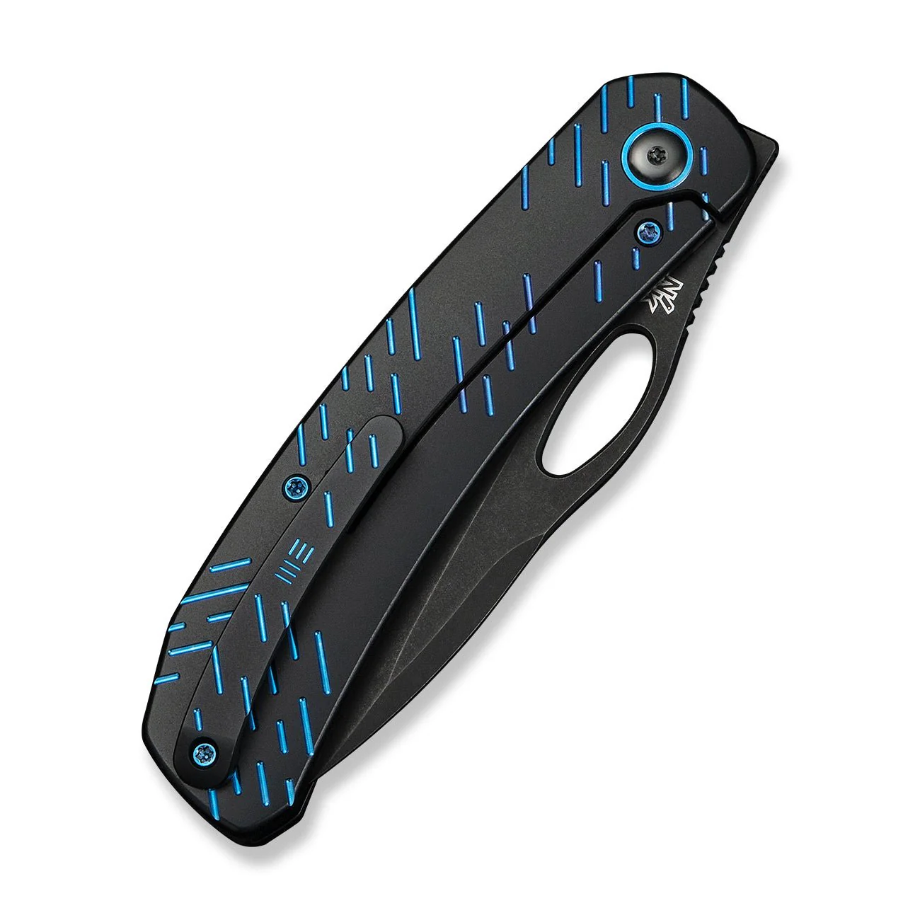 WEKNIFE Inmate Front Flipper & Thumb Hole Knife Titanium Handle (3.7" CPM 20CV Blade) WE23096B-2 - Image 7