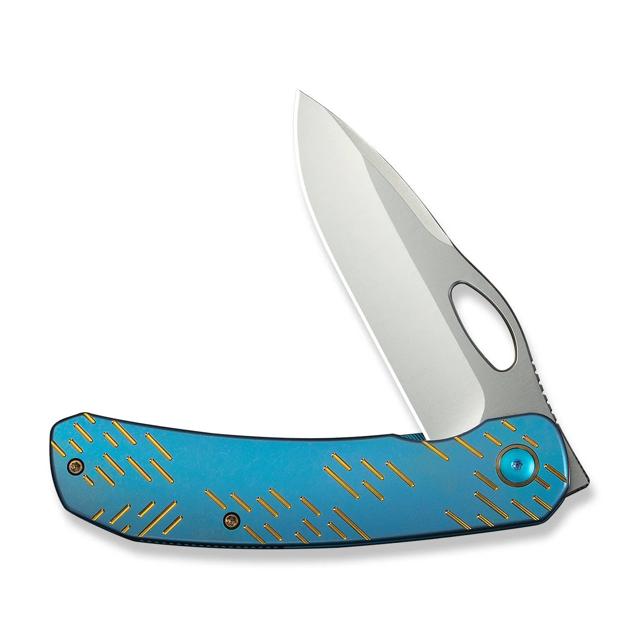 WEKNIFE Inmate Front Flipper & Thumb Hole Knife Titanium Handle (3.7" CPM 20CV Blade) WE23096B-3 - Image 4