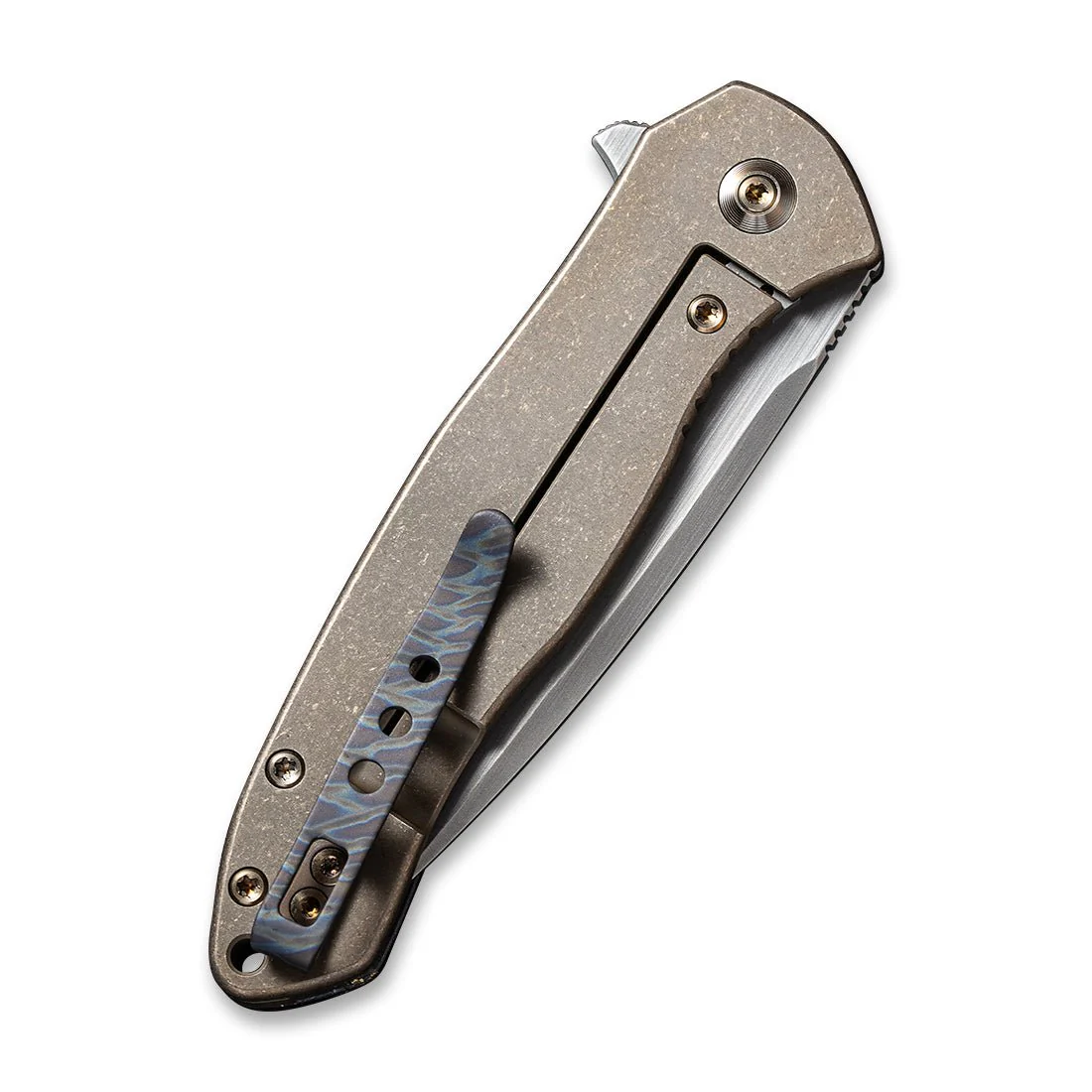WEKNIFE Kitefin LE Flipper Knife Titanium & Carbon Fiber Handle (3.24" CPM 20CV Blade) 2009A - Image 6
