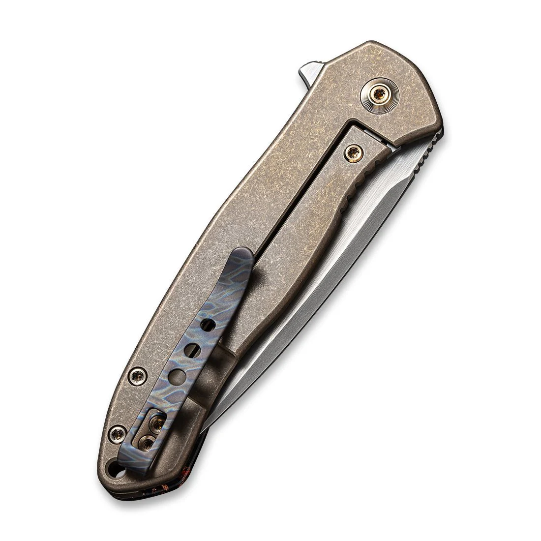 WEKNIFE Kitefin LE Flipper Knife Titanium & Carbon Fiber Handle (3.24" CPM 20CV Blade) 2009B - Image 6