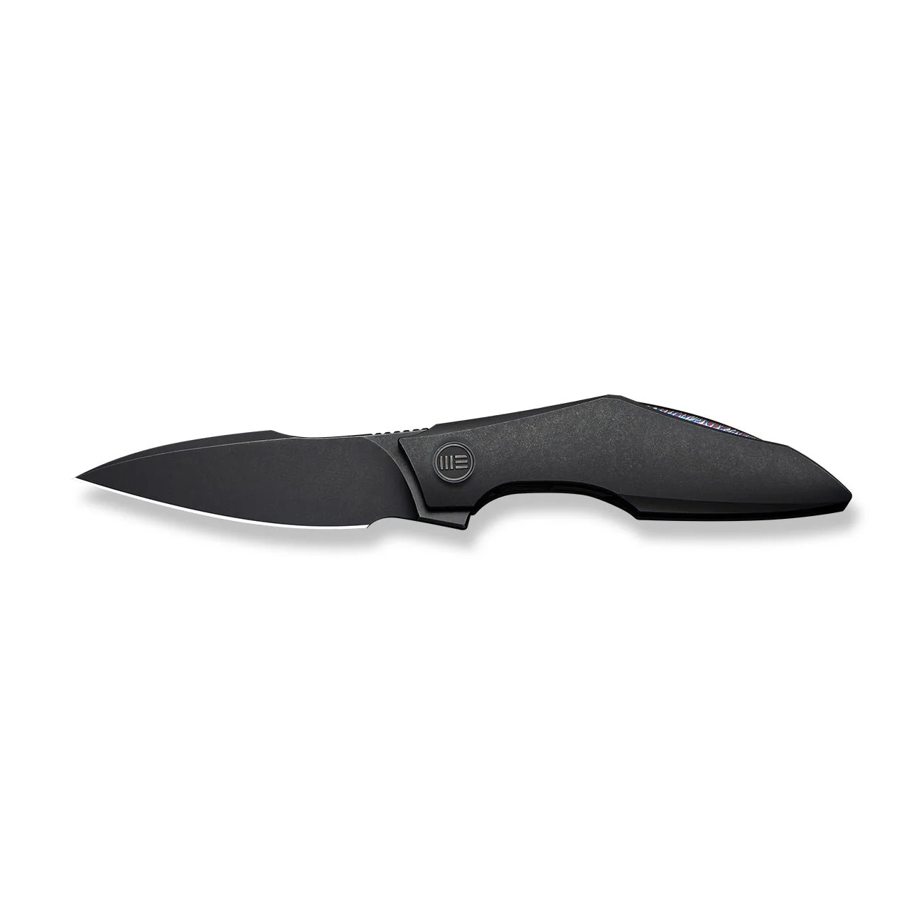 WEKNIFE Krait Snake Flipper Knife Black Titanium Handle (3.34" Black Stonewashed Bohler M390 Blade) WE24084-1 - Image 4