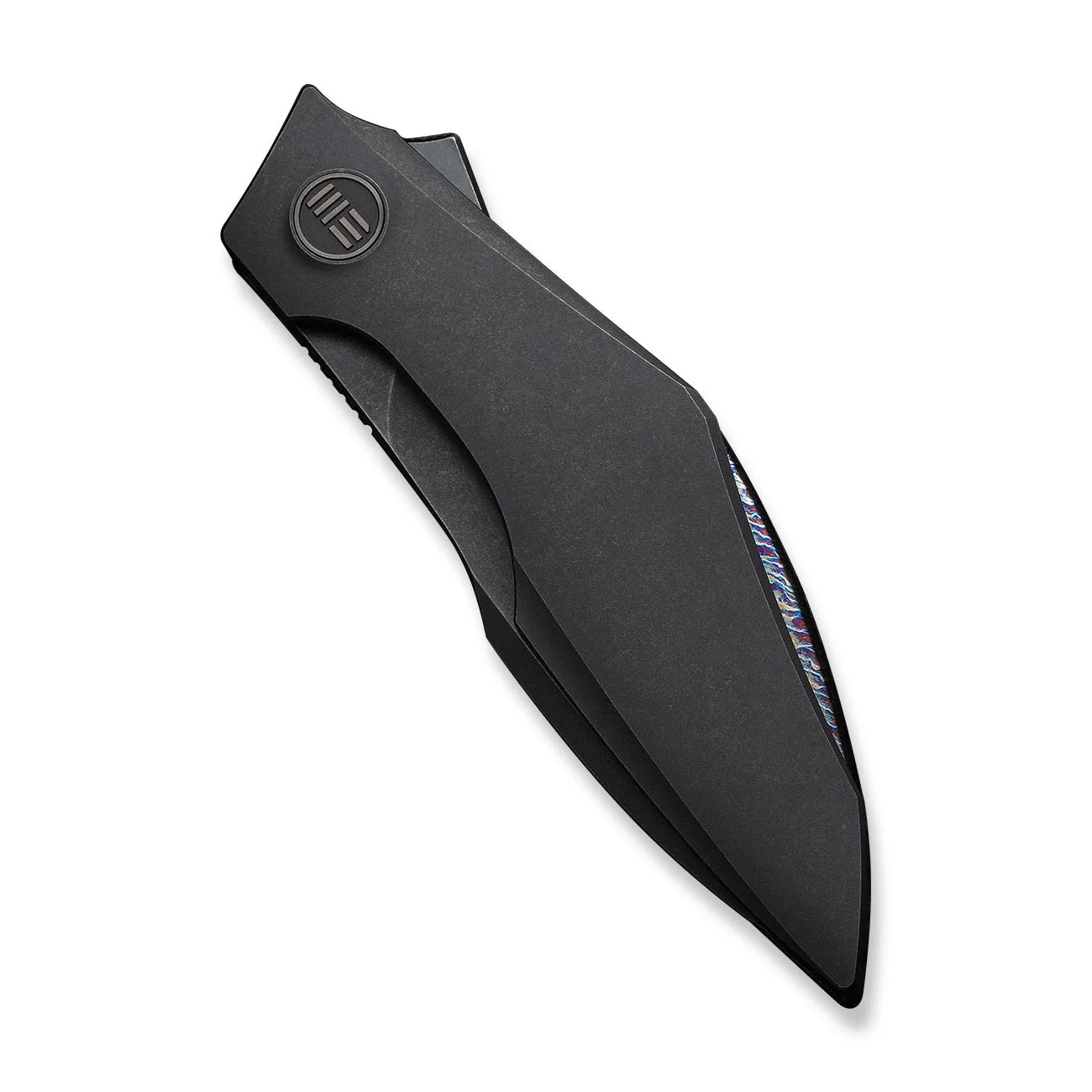 WEKNIFE Krait Snake Flipper Knife Black Titanium Handle (3.34" Black Stonewashed Bohler M390 Blade) WE24084-1 - Image 6