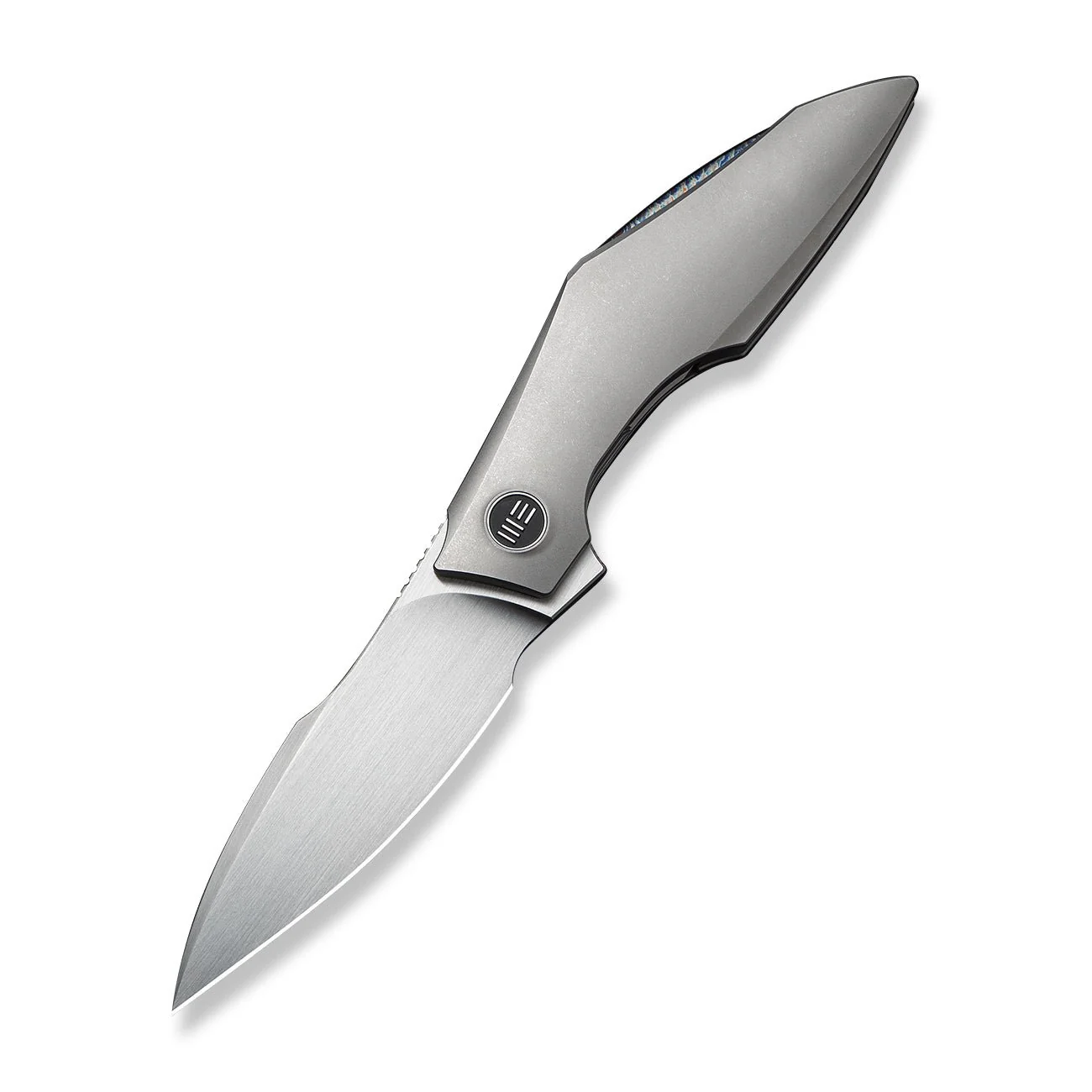 WEKNIFE Krait Snake Flipper Knife Gray Titanium Handle (3.34" Hand Rubbed Satin Bohler M390 Blade) WE24084-2 - Image 3