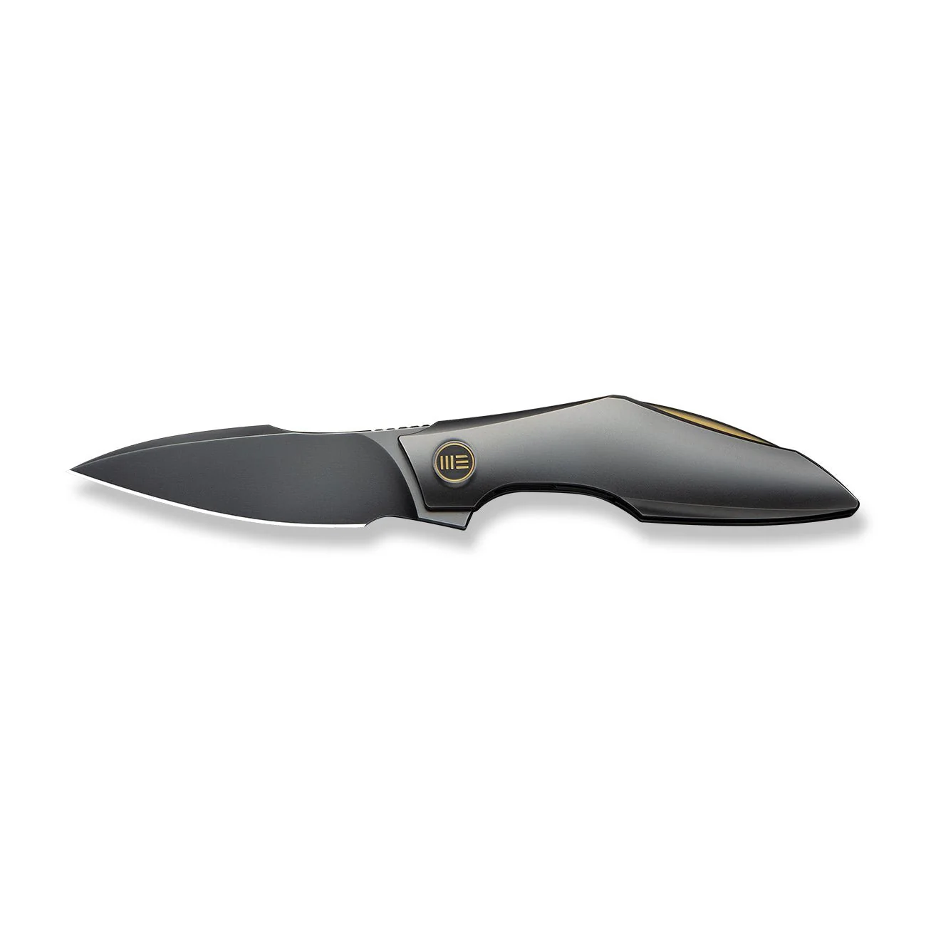 WEKNIFE Krait Snake Flipper Knife Polished Gray Titanium Handle (3.34" Polished Gray Bohler M390 Blade) WE24084-3 - Image 4
