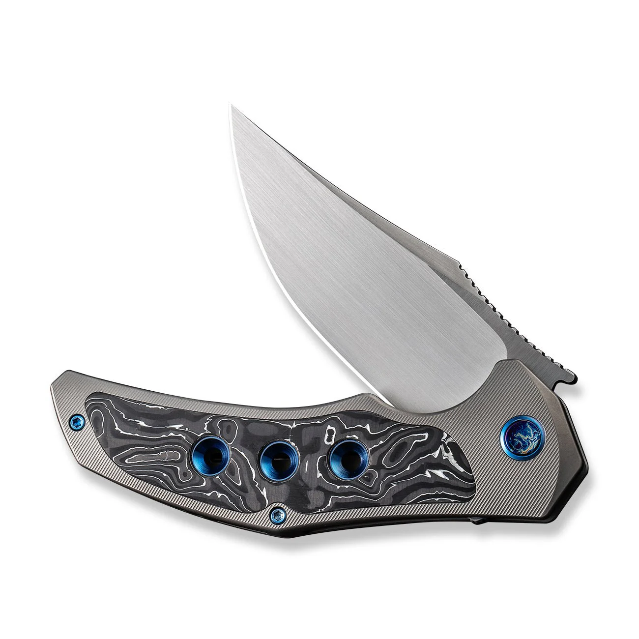 WEKNIFE Magnetron Flipper Knife Titanium & Carbon Fiber Handle (3.76" CPM 20CV Blade) WE18058-1 - Image 5