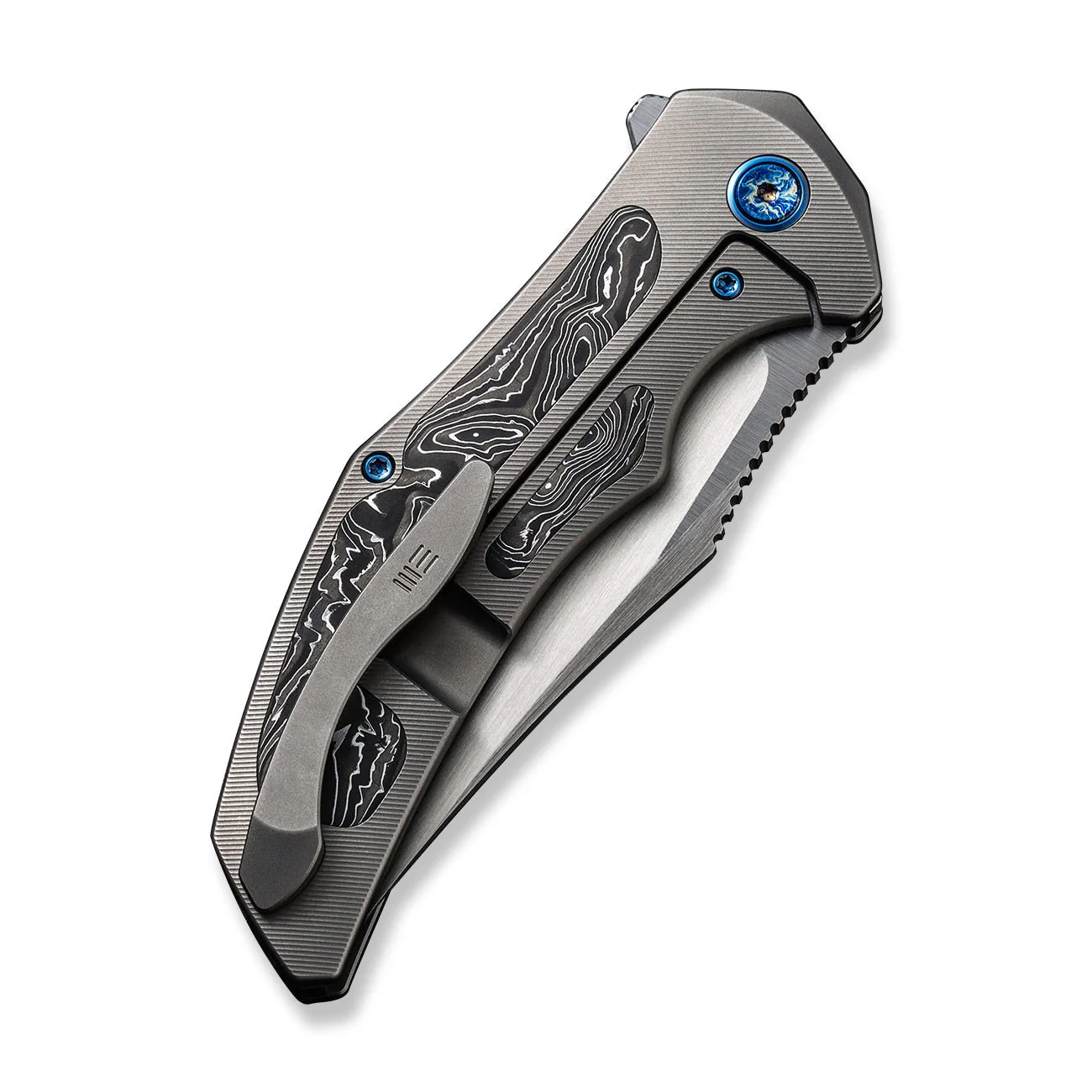WEKNIFE Magnetron Flipper Knife Titanium & Carbon Fiber Handle (3.76" CPM 20CV Blade) WE18058-1 - Image 7