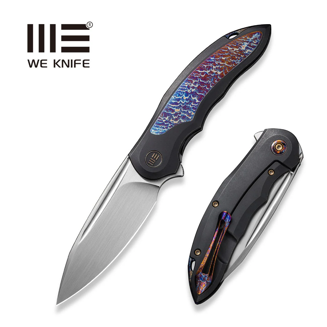 WEKNIFE Makani Flipper Knife Titanium Handle (3.61" CPM 20CV Blade) WE21048B-3