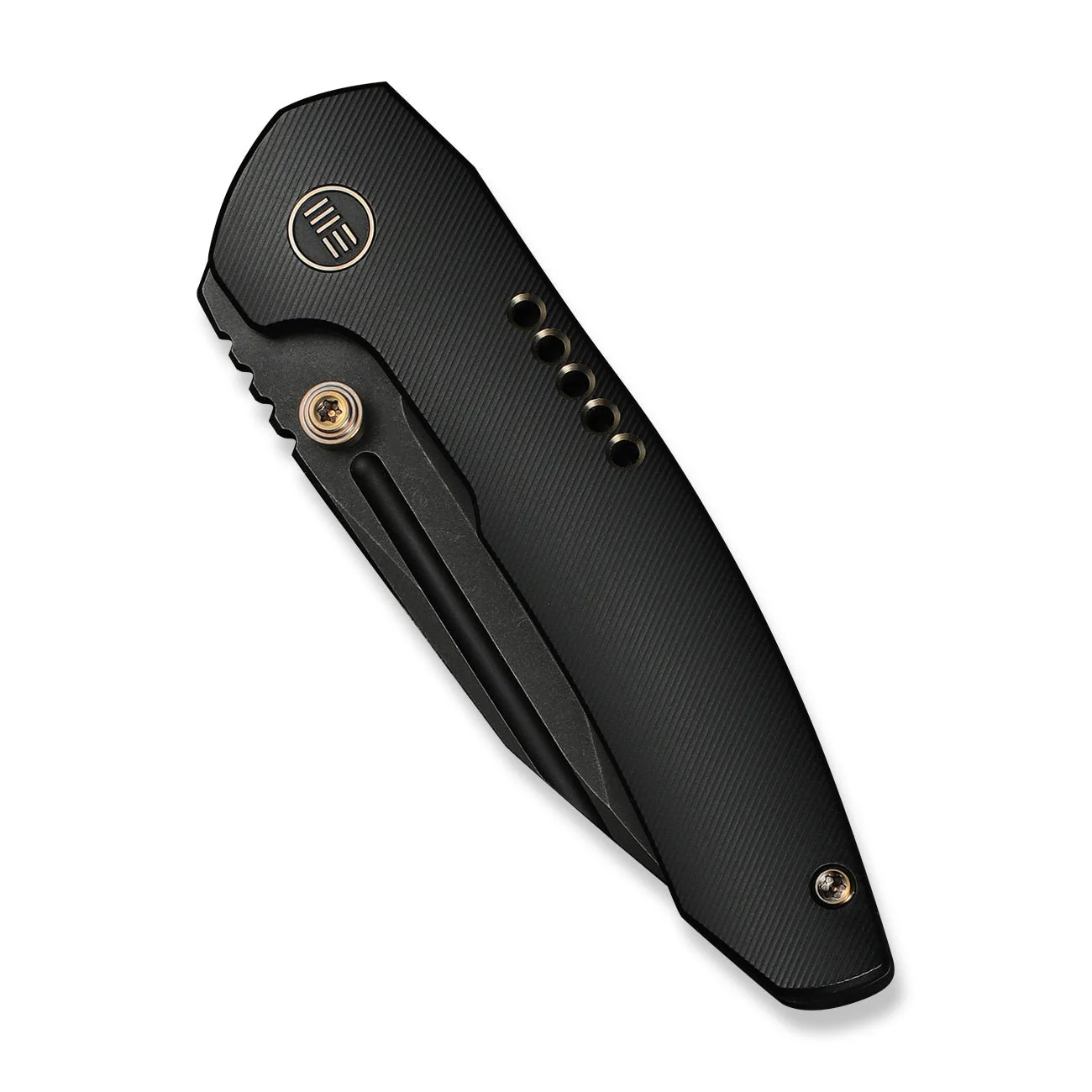 WEKNIFE Micro Trogon Thumb Stud Knife Black Titanium Handle (2.68" Black Stonewashed Bohler M390 Blade) WE24043-1 - Image 6