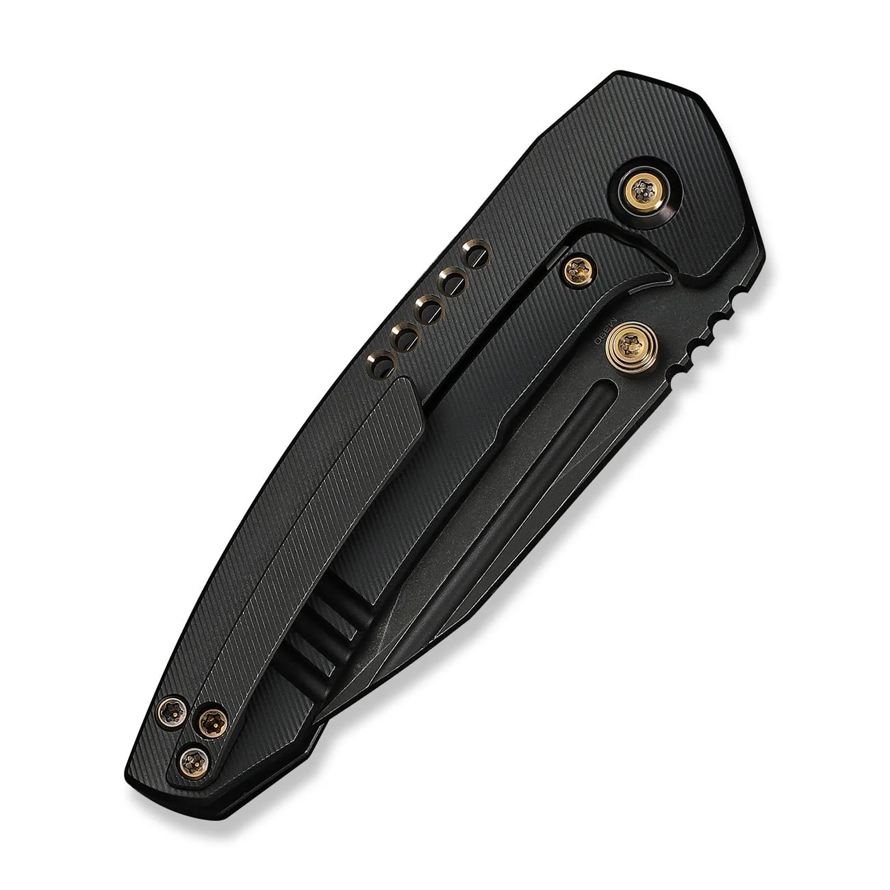 WEKNIFE Micro Trogon Thumb Stud Knife Black Titanium Handle (2.68" Black Stonewashed Bohler M390 Blade) WE24043-1 - Image 7