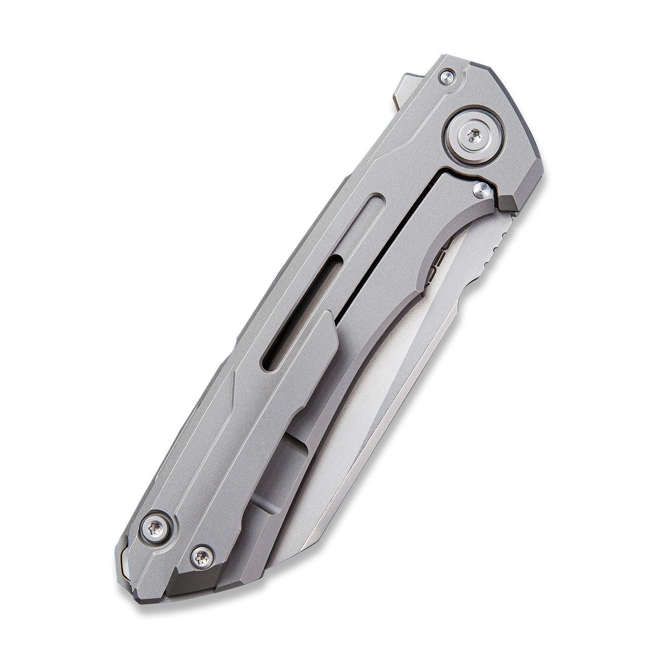 WEKNIFE Mini Buster Flipper Knife Titanium Handle (3.43" CPM 20CV Blade) 2003A - Image 6
