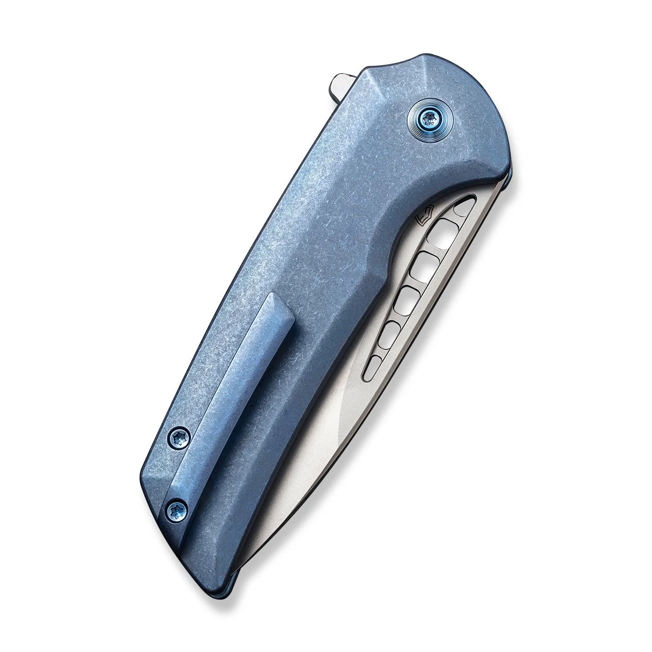 WEKNIFE Mini Malice Flipper & Button Lock Knife Titanium Handle (2.98" CPM 20CV Blade) WE054BL-3 - Image 7