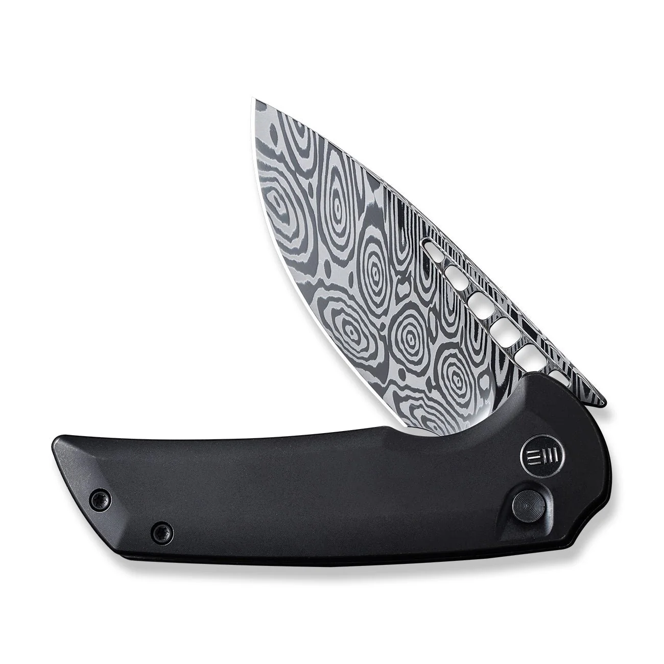 WEKNIFE Mini Malice Flipper & Button Lock Knife Titanium Handle (2.98" Damasteel Blade) WE054BL-DS1 - Image 5