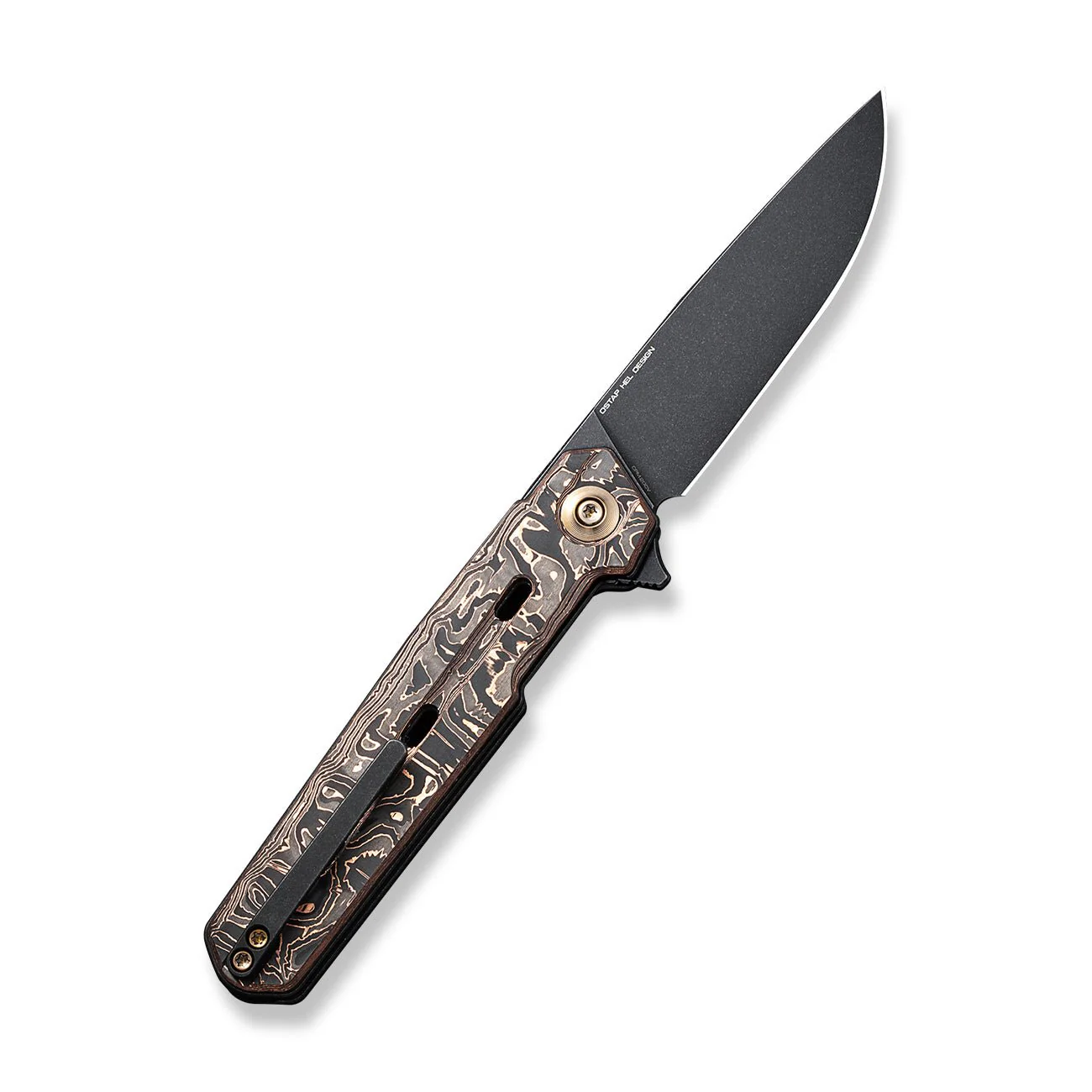 WEKNIFE Navo Flipper Knife Carbon Fiber Handle (3.25" CPM 20CV Blade) WE22026-5 - Image 2