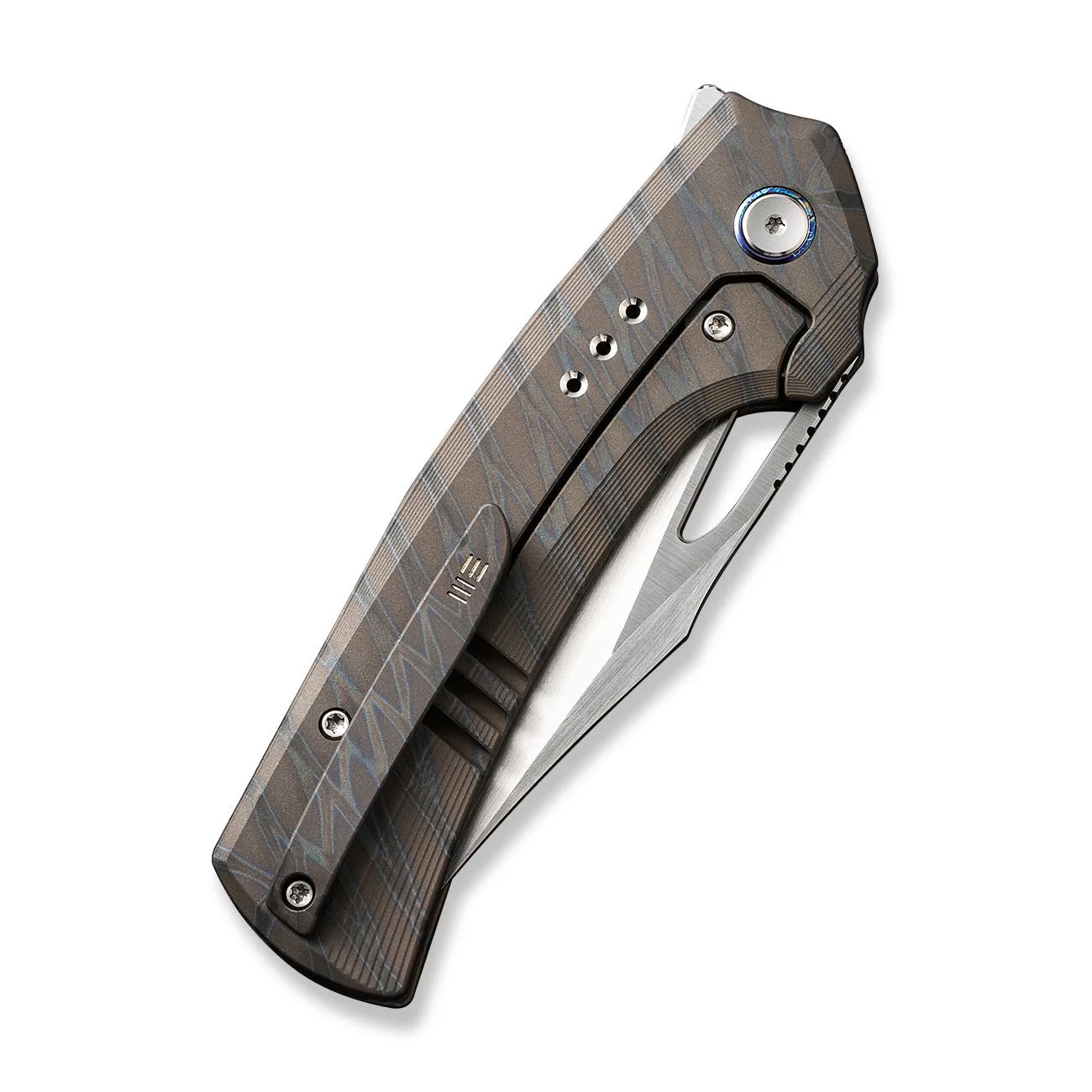 WEKNIFE Nefaris Flipper & Thumb Hole Knife Titanium Handle (3.48" CPM 20CV Blade) WE22040D-4 - Image 7