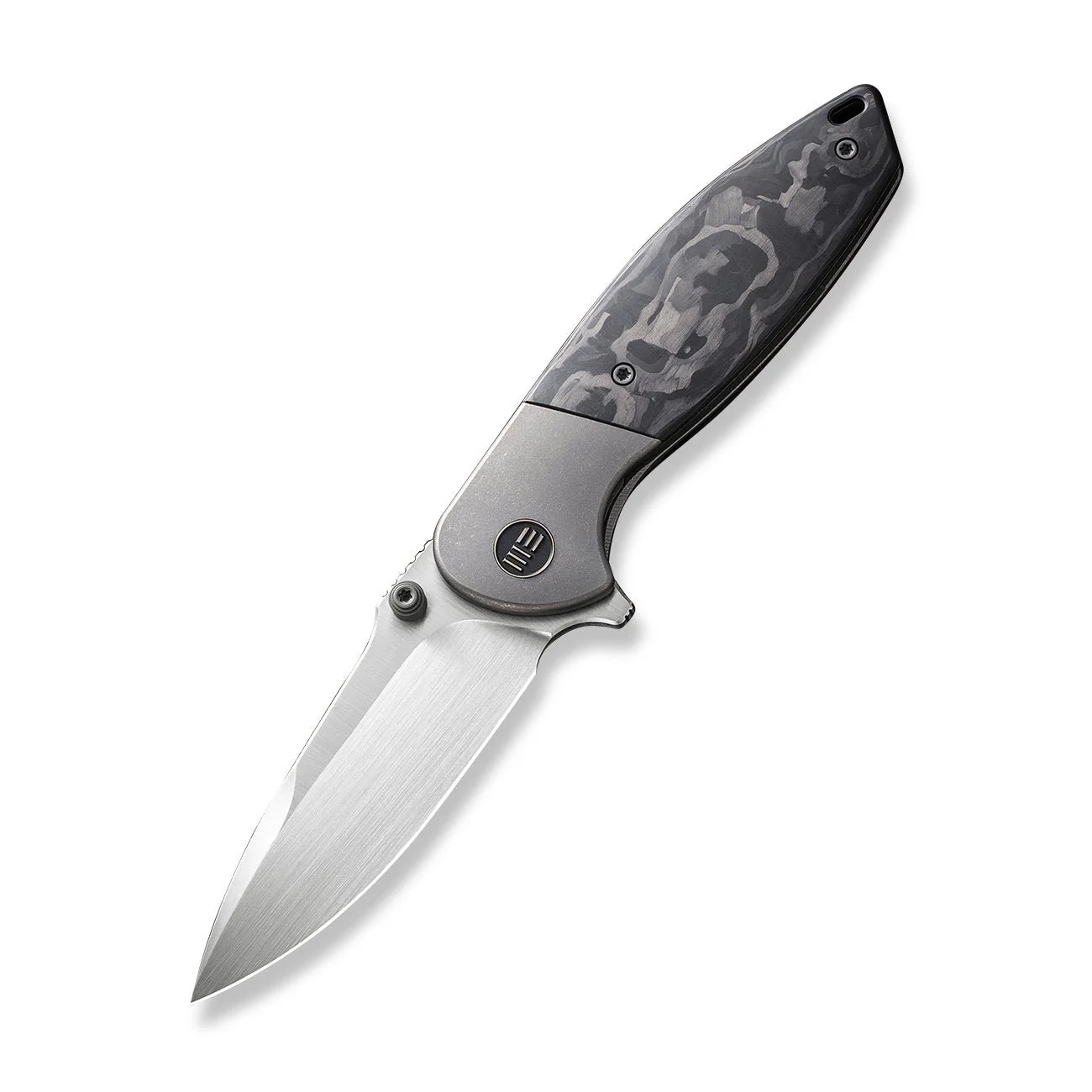 WEKNIFE Nitro Mini Flipper & Thumb Stud Knife Titanium & Carbon Fiber Handle (3.13" CPM 20CV Blade) WE22015-1 - Image 3