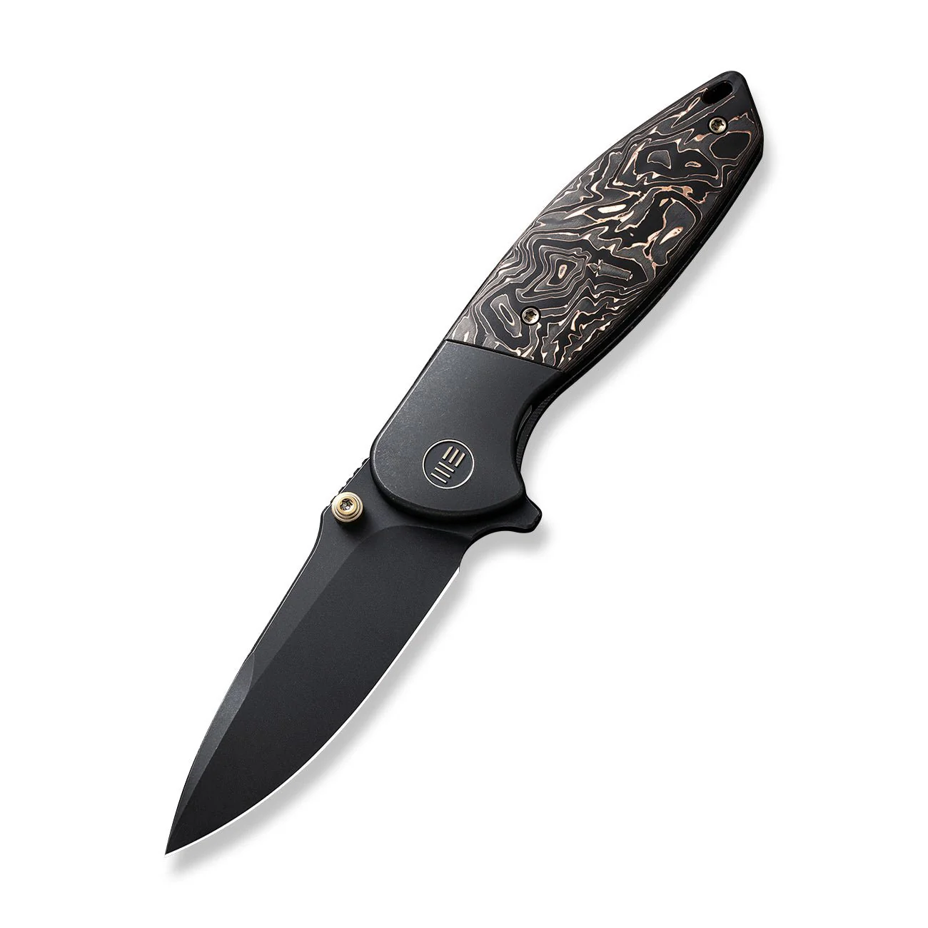 WEKNIFE Nitro Mini Flipper & Thumb Stud Knife Titanium & Carbon Fiber Handle (3.13" CPM 20CV Blade) WE22015-2 - Image 3