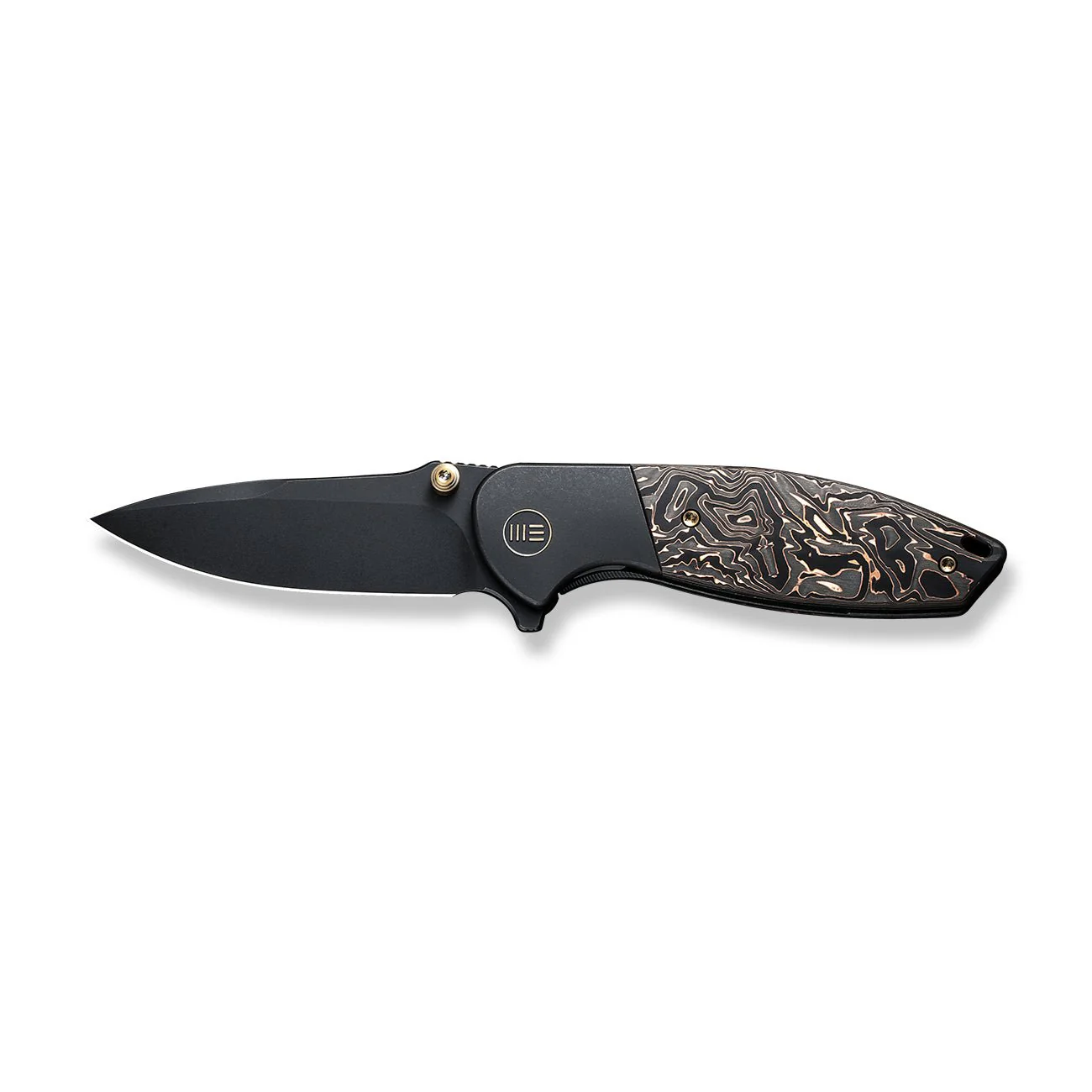 WEKNIFE Nitro Mini Flipper & Thumb Stud Knife Titanium & Carbon Fiber Handle (3.13" CPM 20CV Blade) WE22015-2 - Image 4