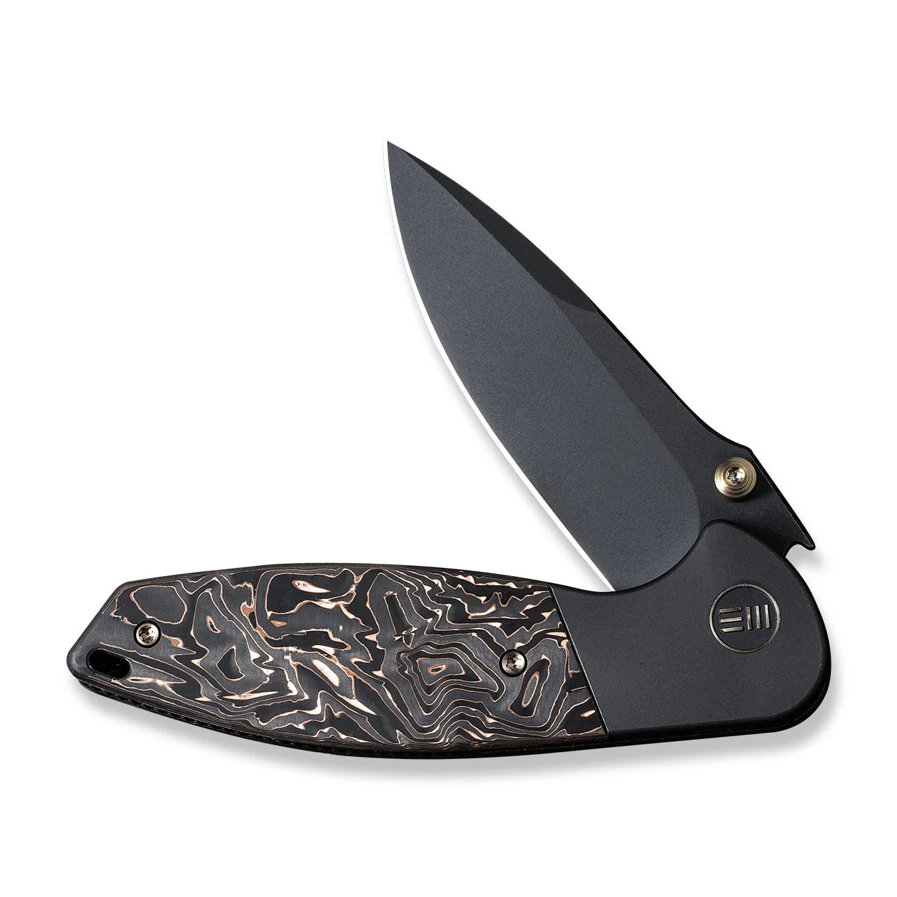 WEKNIFE Nitro Mini Flipper & Thumb Stud Knife Titanium & Carbon Fiber Handle (3.13" CPM 20CV Blade) WE22015-2 - Image 5
