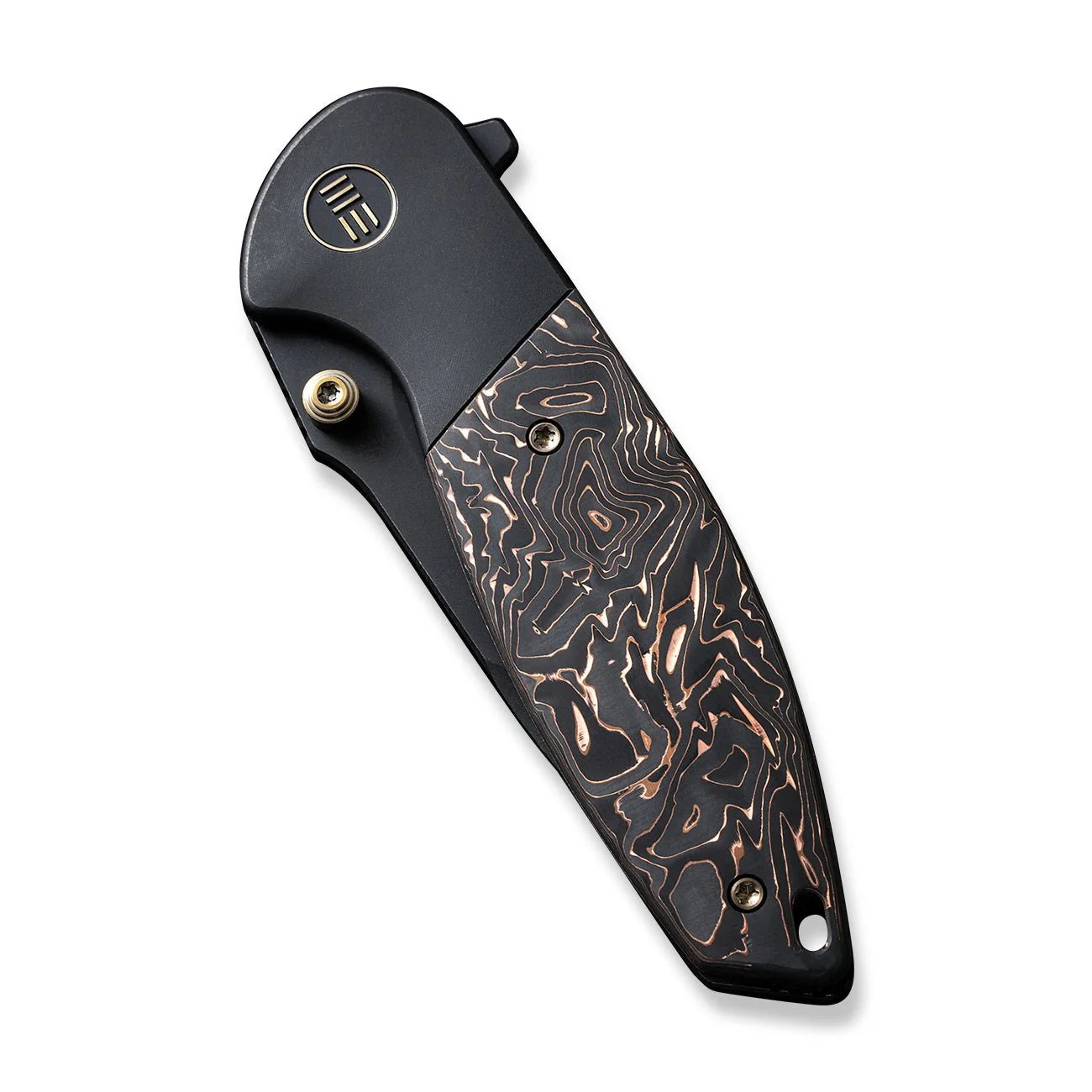 WEKNIFE Nitro Mini Flipper & Thumb Stud Knife Titanium & Carbon Fiber Handle (3.13" CPM 20CV Blade) WE22015-2 - Image 6