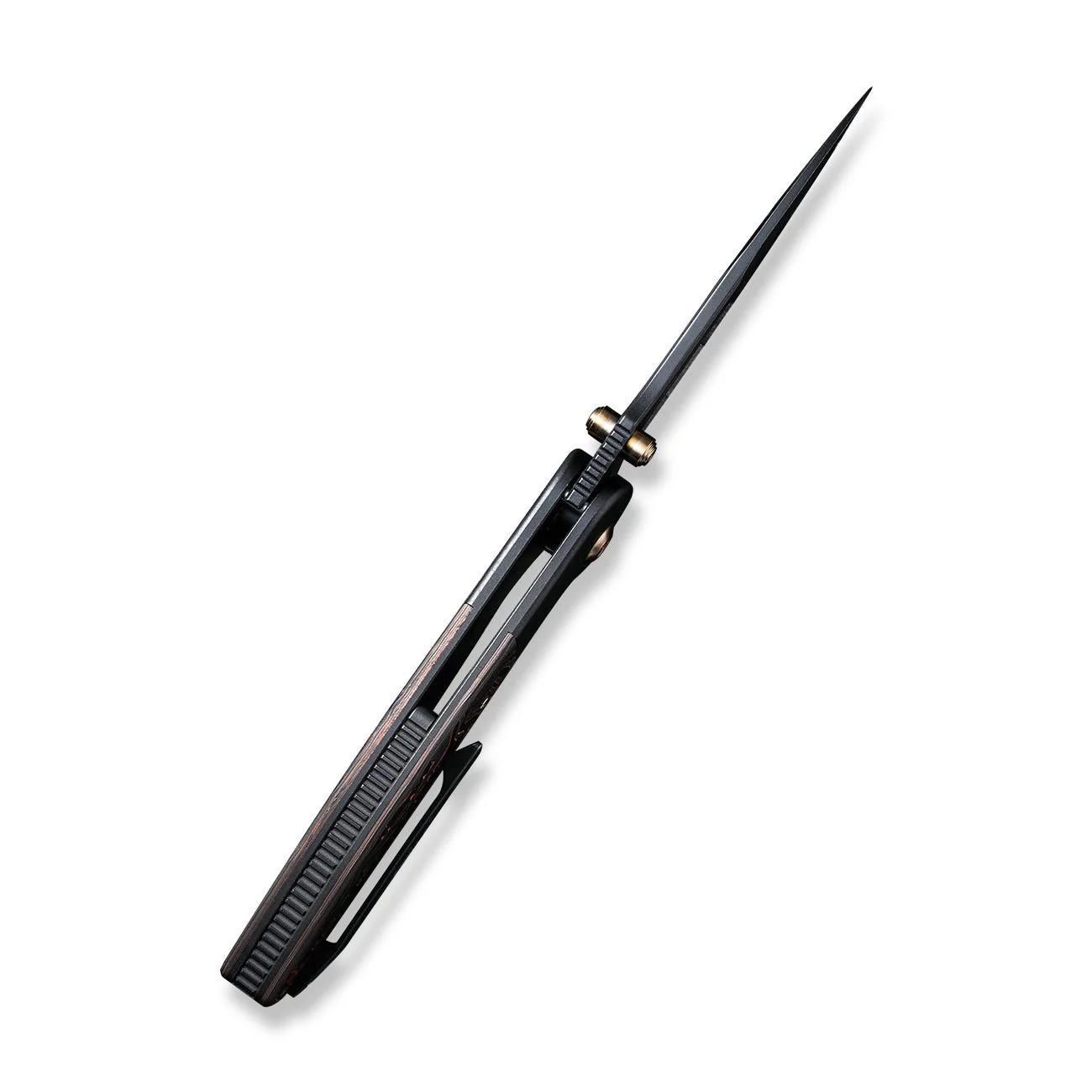 WEKNIFE Nitro Mini Flipper & Thumb Stud Knife Titanium & Carbon Fiber Handle (3.13" CPM 20CV Blade) WE22015-2 - Image 9